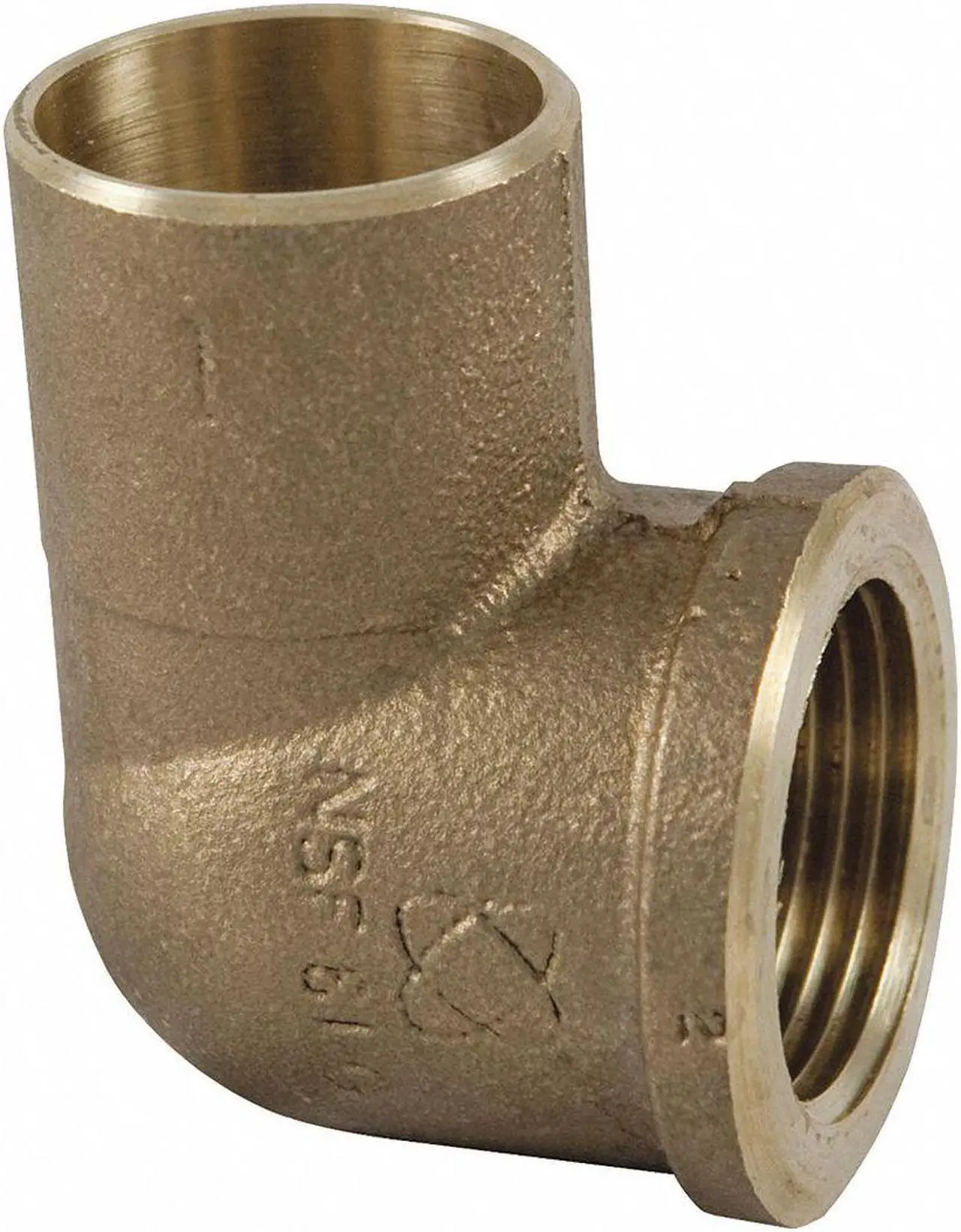 Alt view image 2 of 2 - NIBCO 707-3R-LF 1/2X1/4 Reducing Elbow,90 Deg,1/2 x 1/4 In