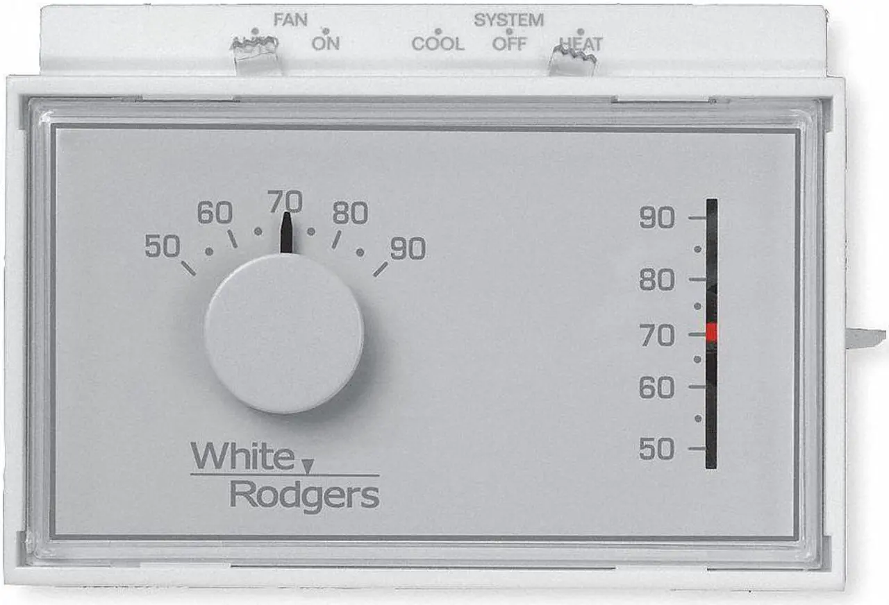 Alt view image 2 of 6 - WHITE-RODGERS 1F56N-444 Standard Mechanical Thermostats, 1 H, 1 C, Hardwired,