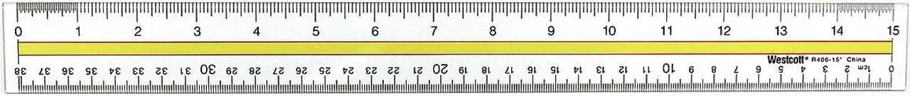 Alt view image 3 of 7 - Westcott Acrylic Data Highlight Reading Ruler With Tinted Guide 15" Clear 10580