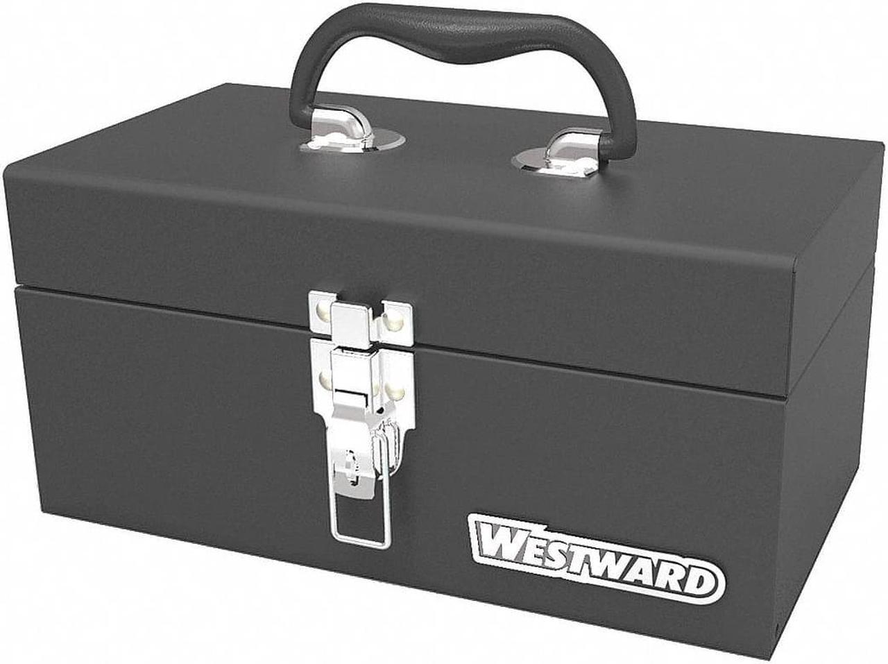 Alt view image 2 of 2 - WESTWARD 44ZJ83 WESTWARD Tool Box, Steel, Black, 12 in W x 6-1/2 in D x 5-1/2