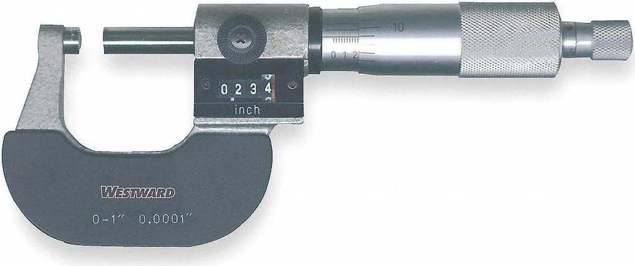 Alt view image 2 of 3 - WESTWARD 4KU87 Digital Micrometer,0 to 1",0.0001,Ratchet
