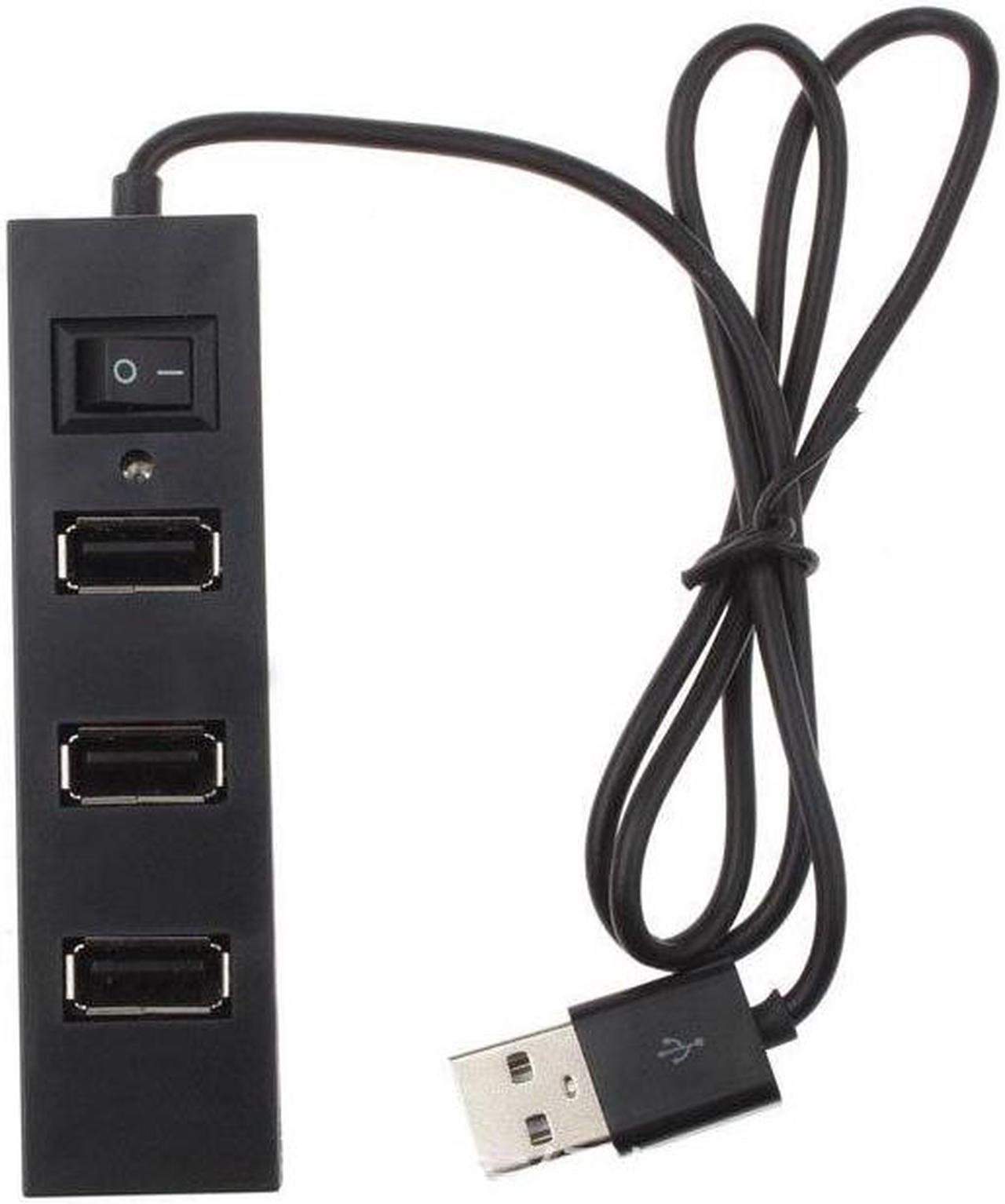 External USB Hub Expansion USB2.0 On/Off Switch Splitter 4 Ports for Windows for XP Vista 7 for Mac OS 9.1 USB2.0 Hubs