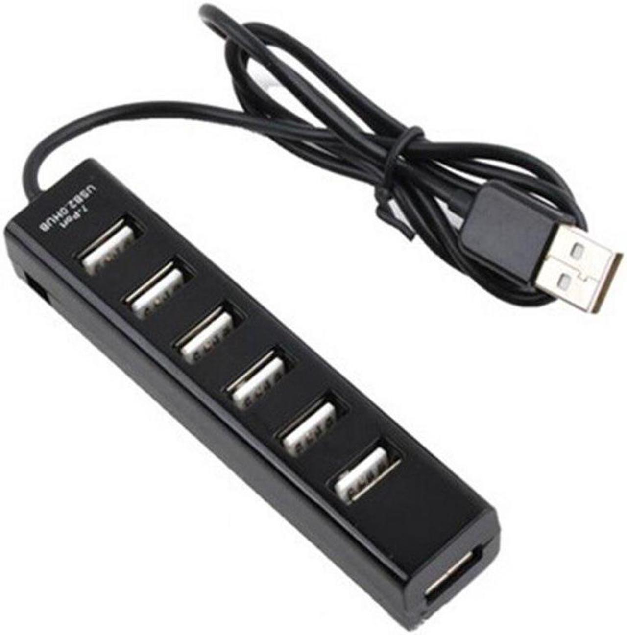 USB 2.0 Hub 7 Ports High Speed for MAC Laptop Desktop Computer USB2.0 USB-HUB