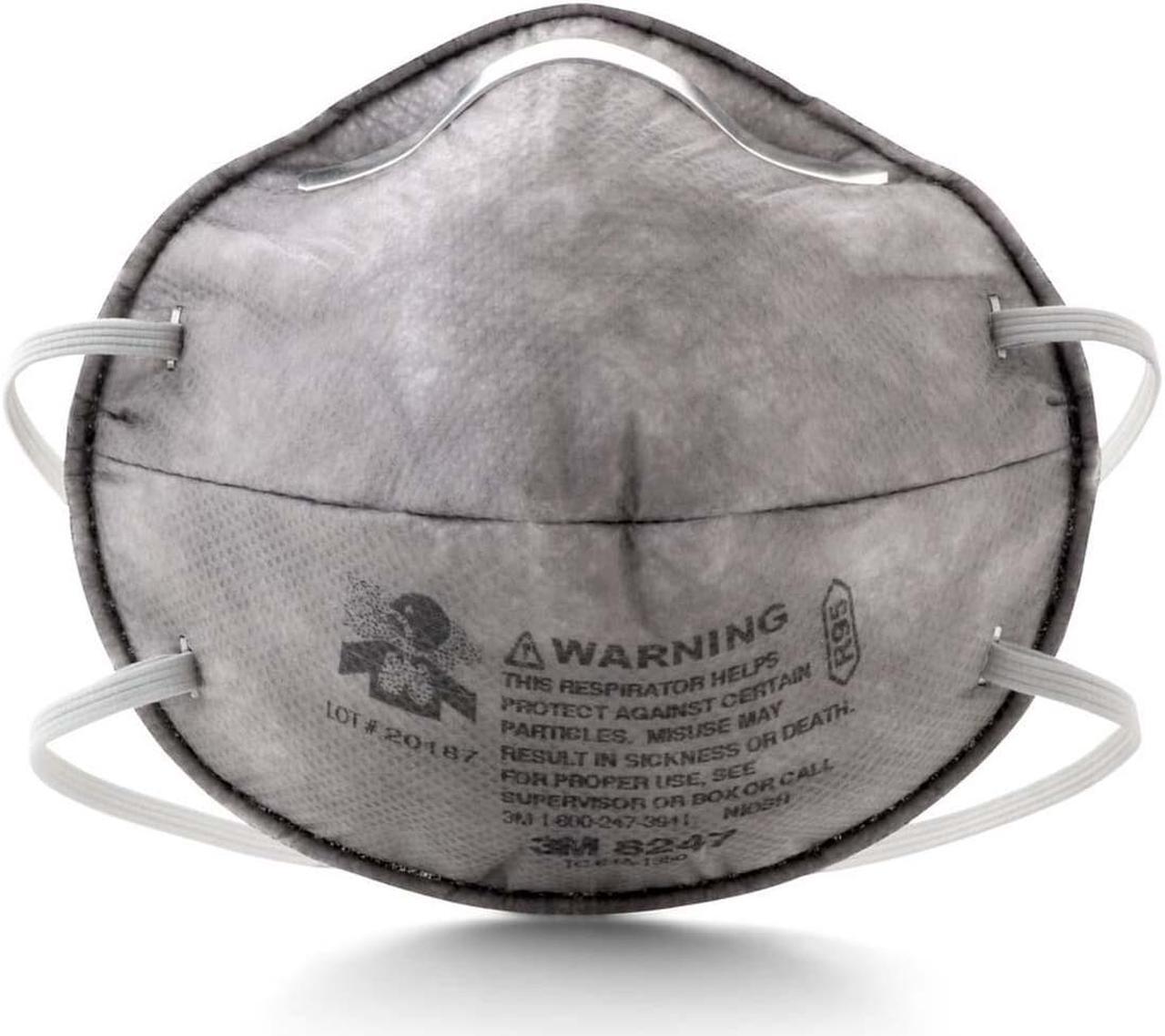 Alt view image 5 of 15 - 3M OH&ESD 142-8247 R95 W-Nuisance Level Organic Vapor Relie