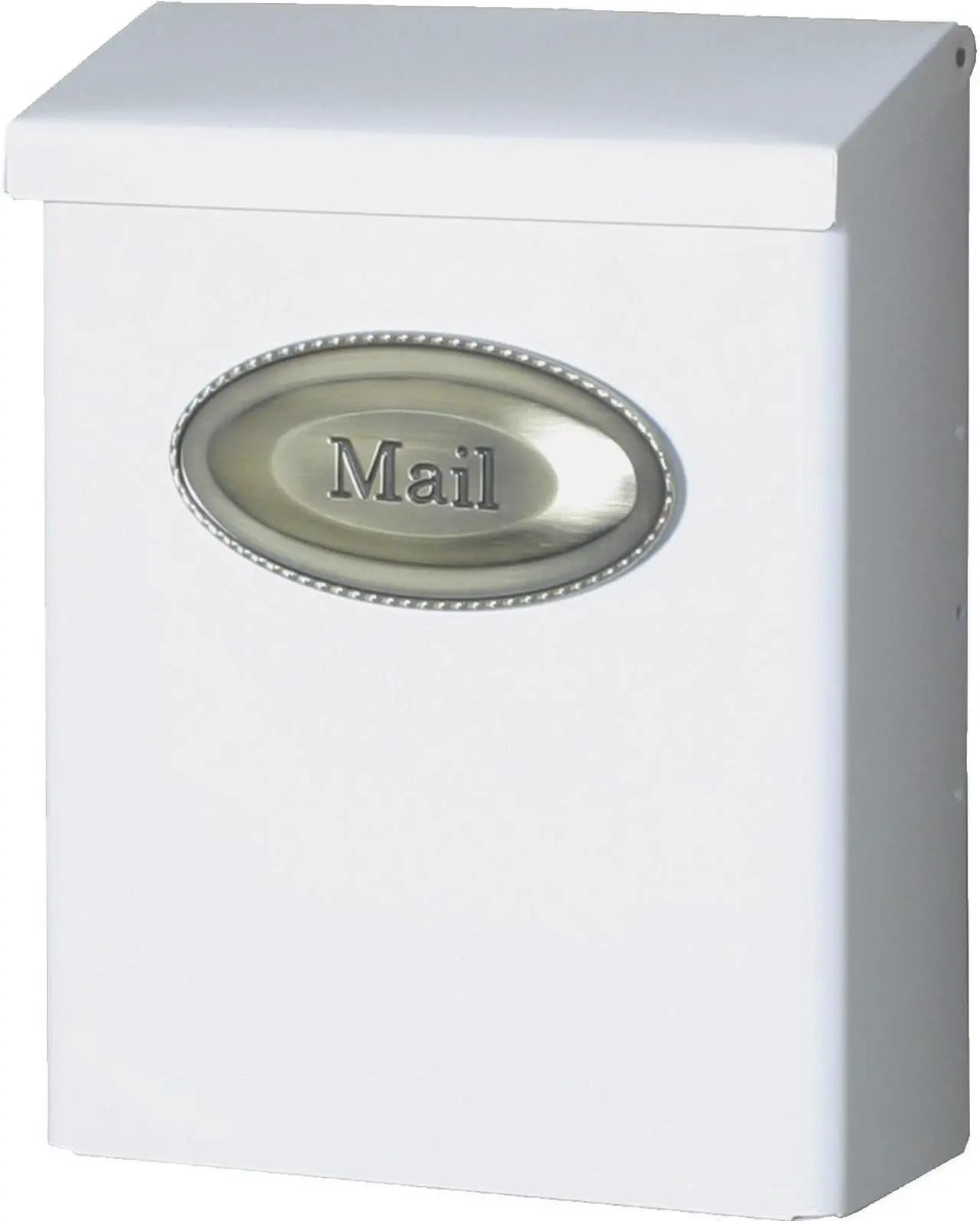 Alt view image 2 of 5 - Mailbox 9-1/2In 4In 12-1/2In SOLAR GROUP Wall Mount DVKW0000 White 046462004163