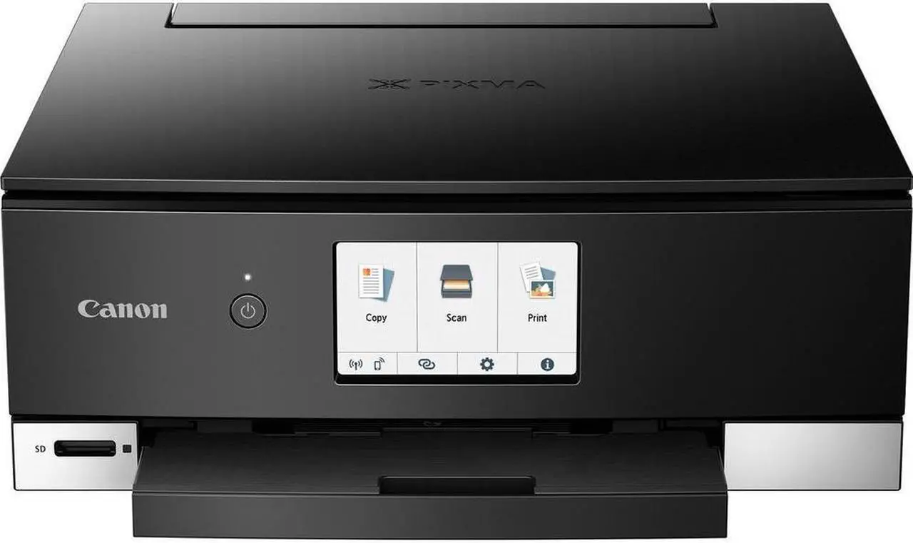Alt view image 5 of 8 - Canon PIXMA TS8220 (2987C002) Duplex 4800 DPI x 1200 DPI Wireless/USB Color Inkjet All-In-One Printer - Black