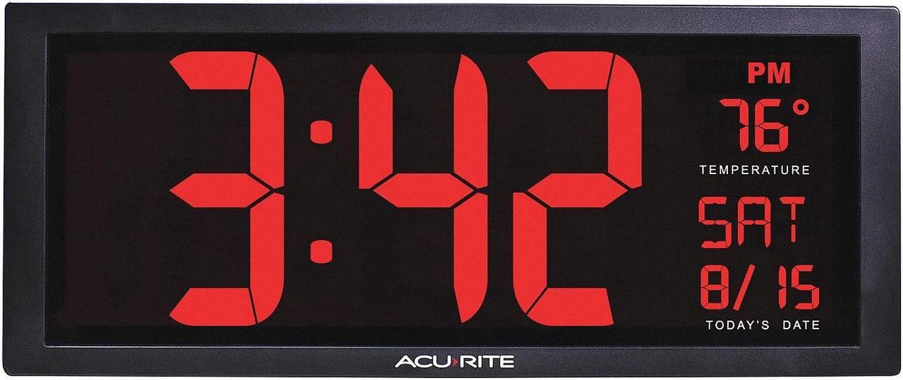 Alt view image 12 of 12 - CHANEY INSTRUMENTS 75127 AcuRite Digit 14.5 Wall Clock