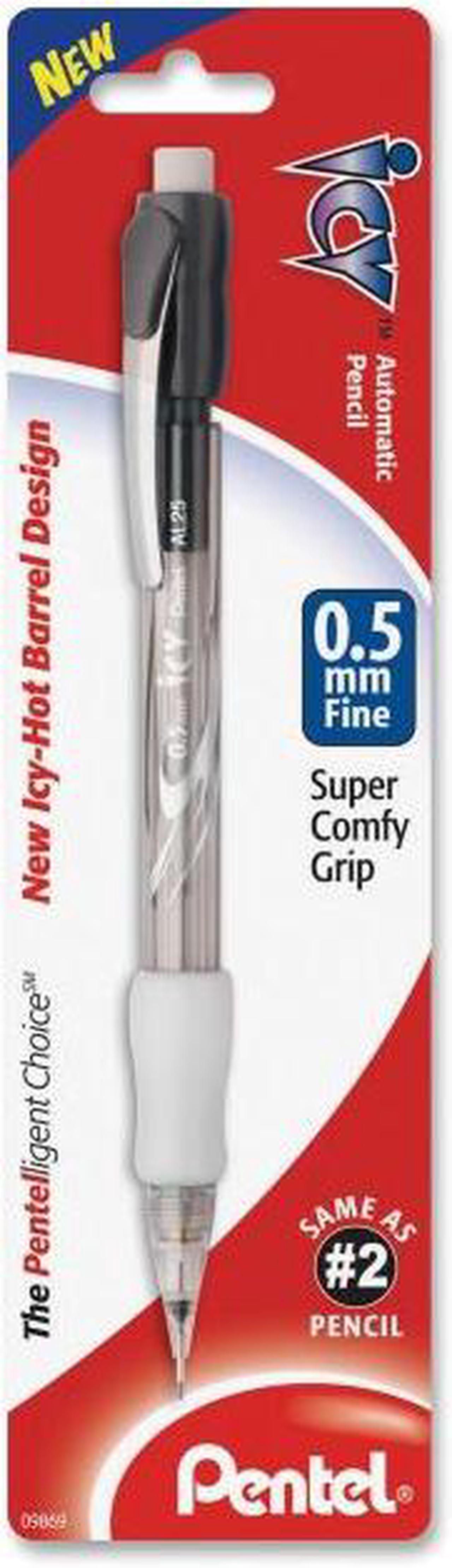 Alt view image 2 of 16 - Pentel Icy Mechanical Pencil .5mm Trans Smoke Dozen AL25TA