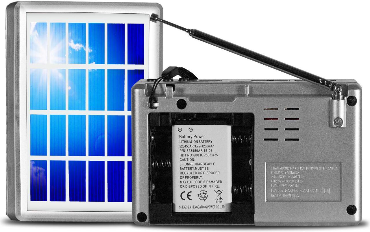 Alt view image 4 of 4 - New Technical Pro Handheld Shortwave Solar Powered AM/FM Radio Speaker with Headphone Output, The Ultimate Radio For Anyone On The Go.