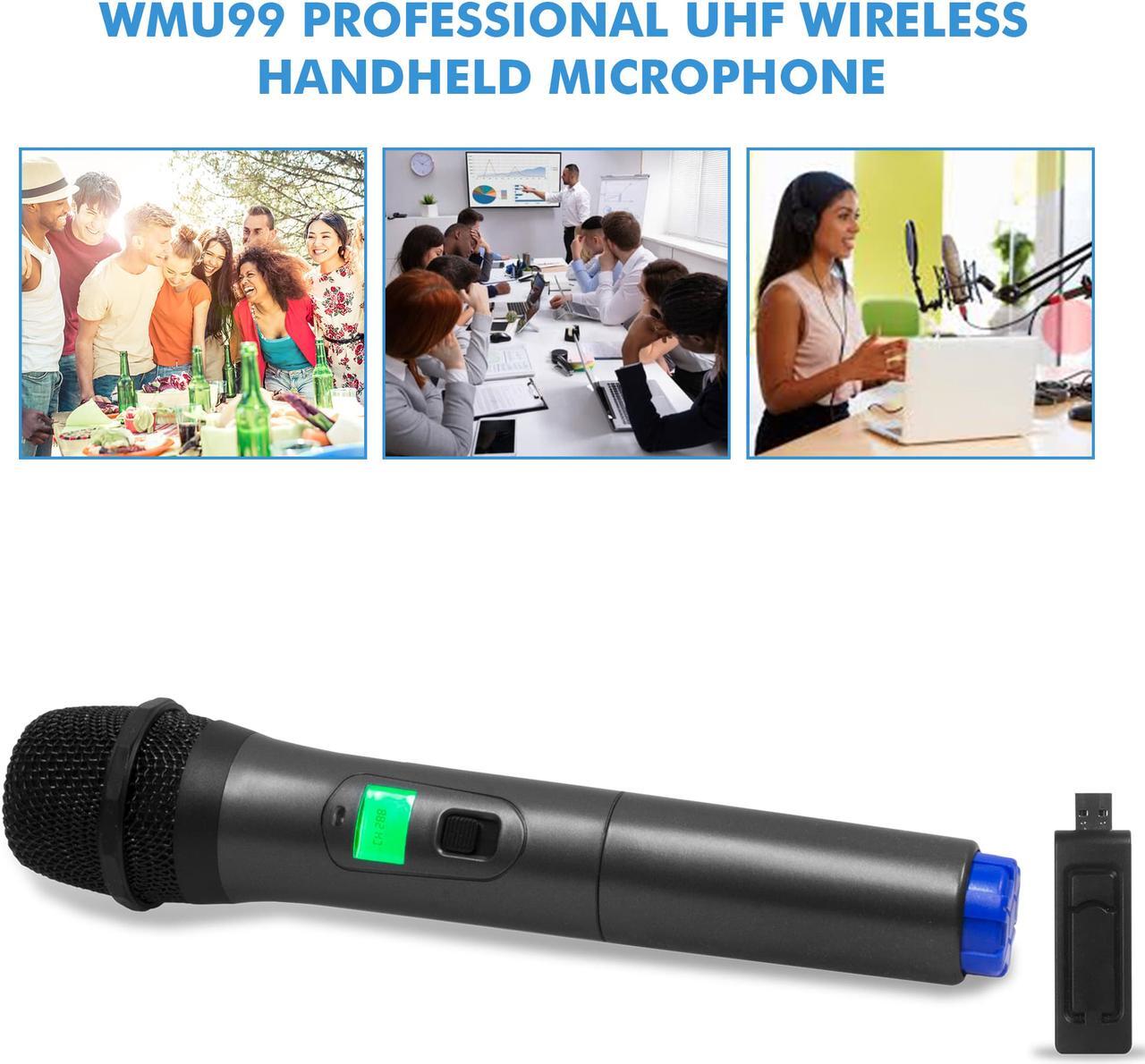 Alt view image 6 of 7 - New Technical Pro Wireless Handheld UHF Microphone with USB Powered Receiver