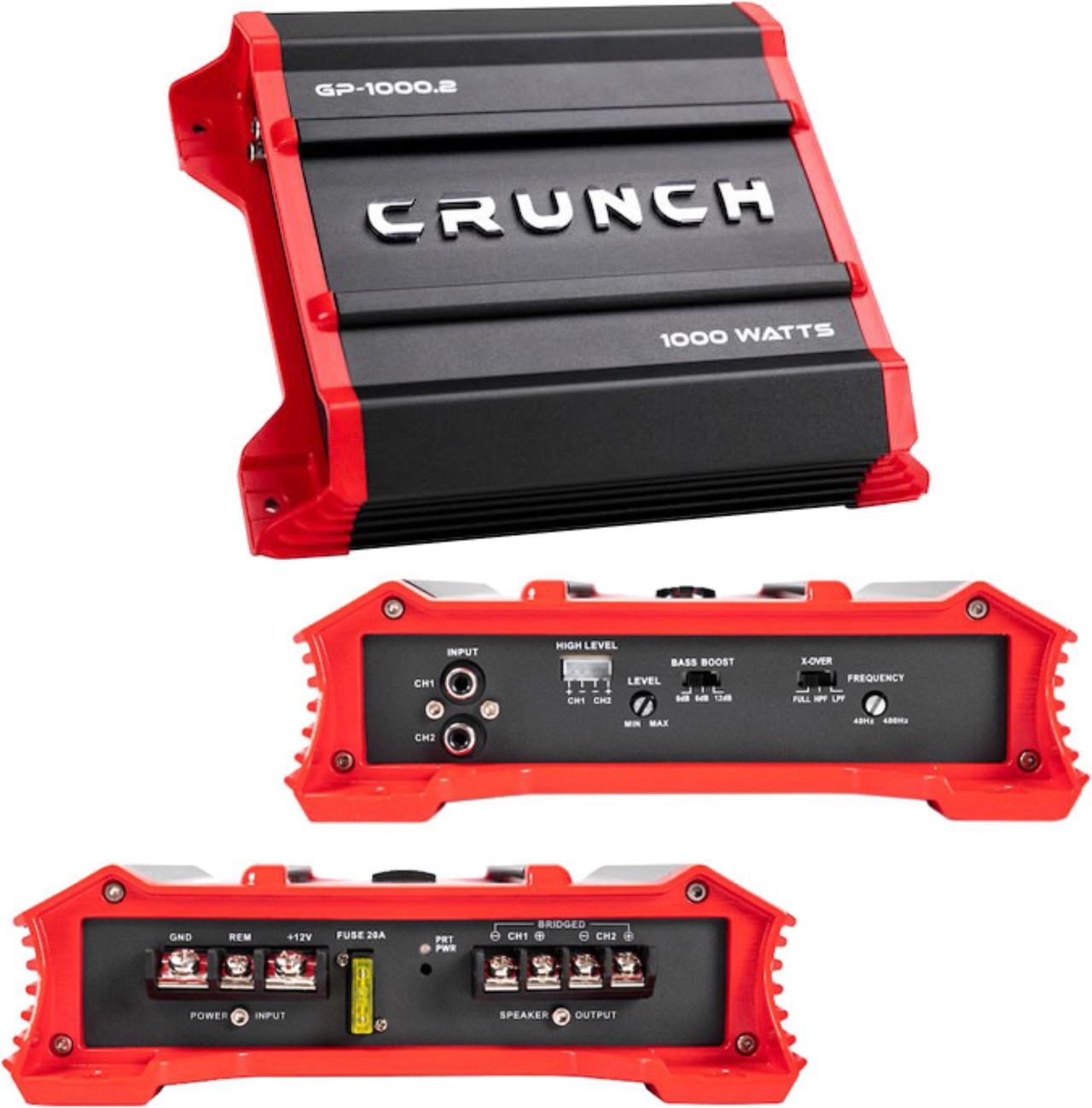 Main image of Crunch GP-1000.2 Ground Pounder 1000 Watt 2-Channel Amplifier Car Stereo Amp