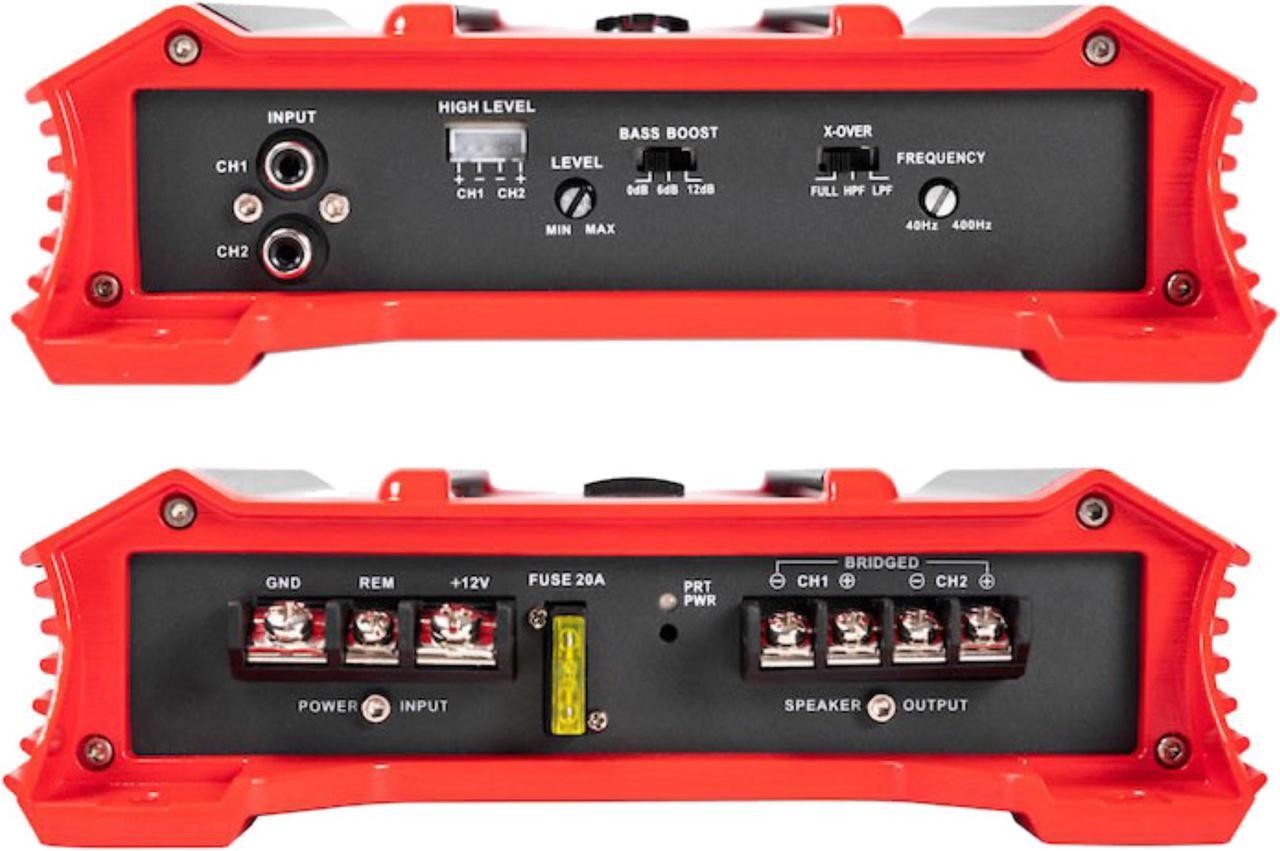 Alt view image 3 of 10 - Crunch GP-1000.2 Ground Pounder 1000 Watt 2-Channel Amplifier Car Stereo Amp