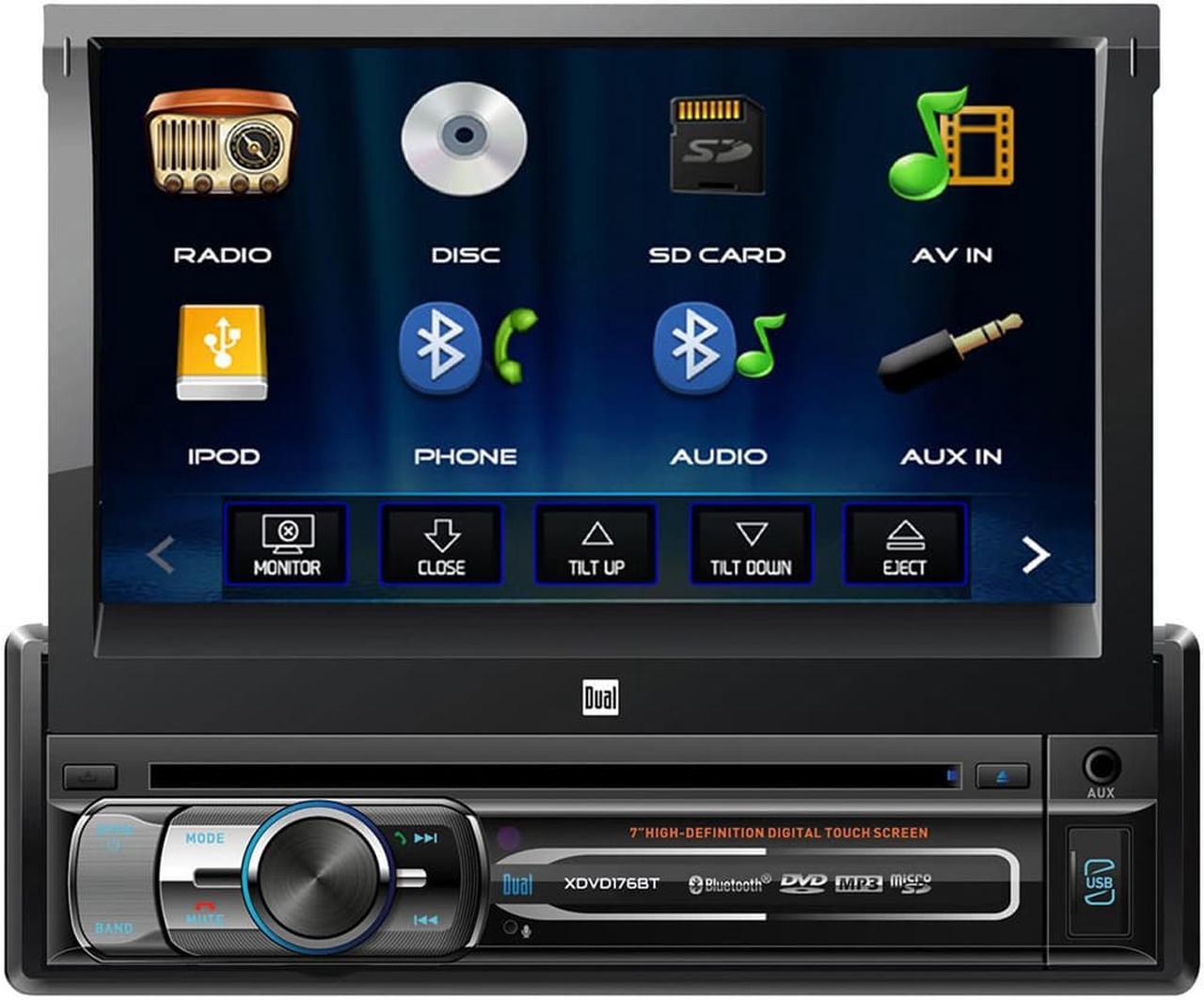 Alt view image 2 of 2 - Dual Electronics XDVD176BT 7-Inch Single-DIN in-Dash DVD/CD Receiver with Bluetooth