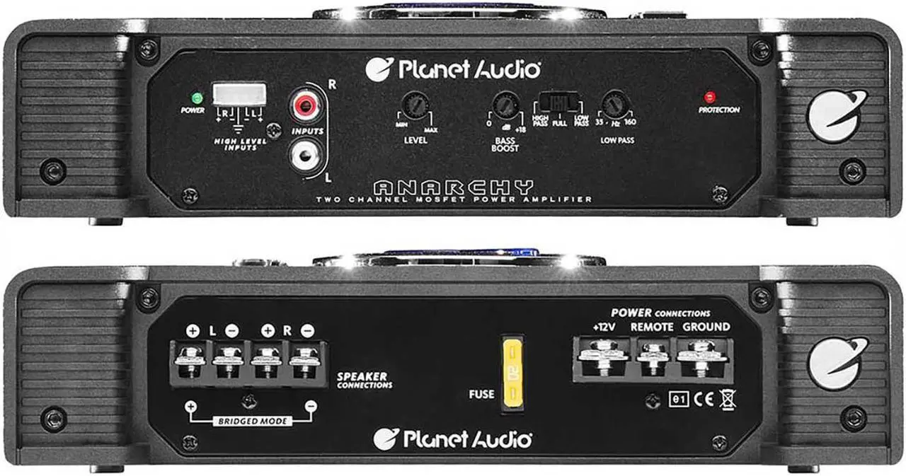 Alt view image 3 of 3 - Planet Audio AC600.2 Anarchy Series Car Audio Amplifier