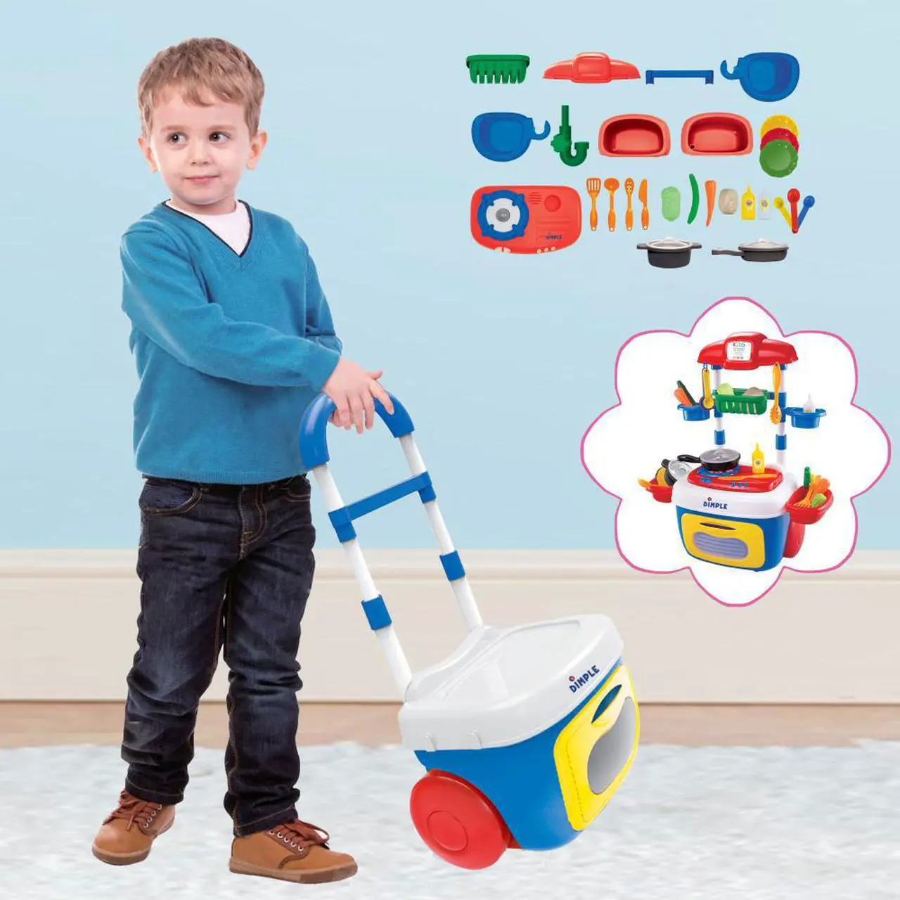 Alt view image 5 of 5 - Dimple DC13994 Lectrixs Electronic Building Blocks (120 Projects) Light up Diy Stacking Toys with Kid-Friendly Circuits, 44-Piece Set