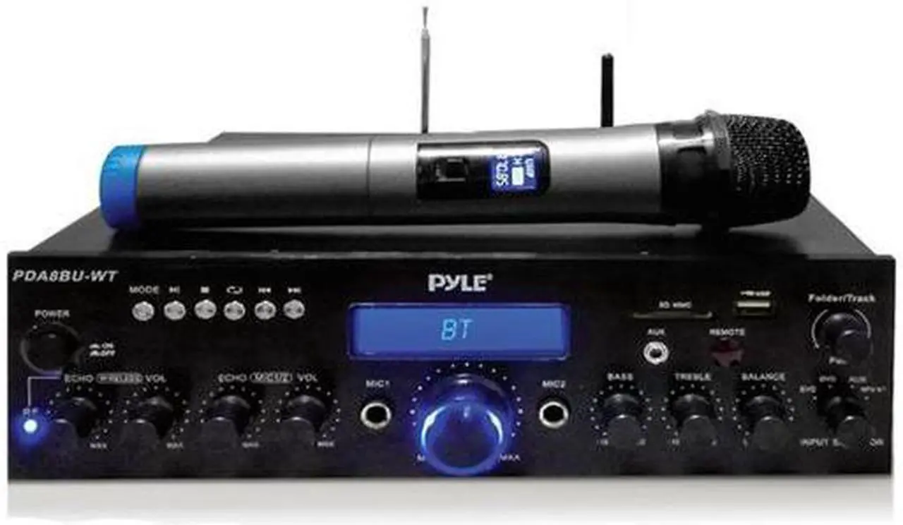Main image of Pyle Compact Home Theater Amplifier Stereo Receiver with Bluetooth Wireless Streaming
