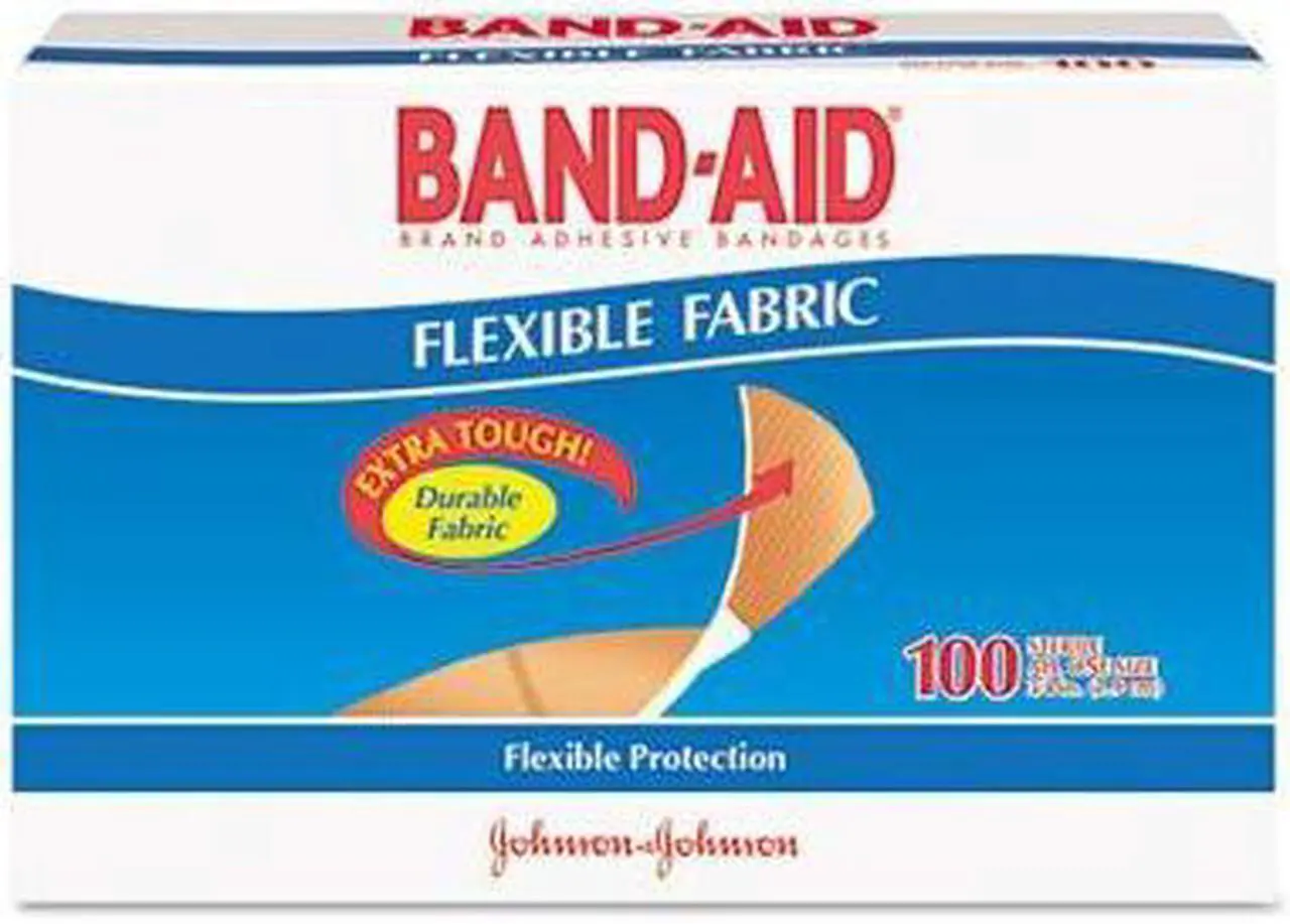 Main image of BAND-AID Flexible Fabric Adhesive Bandages 1" x 3" 100/Box 4444