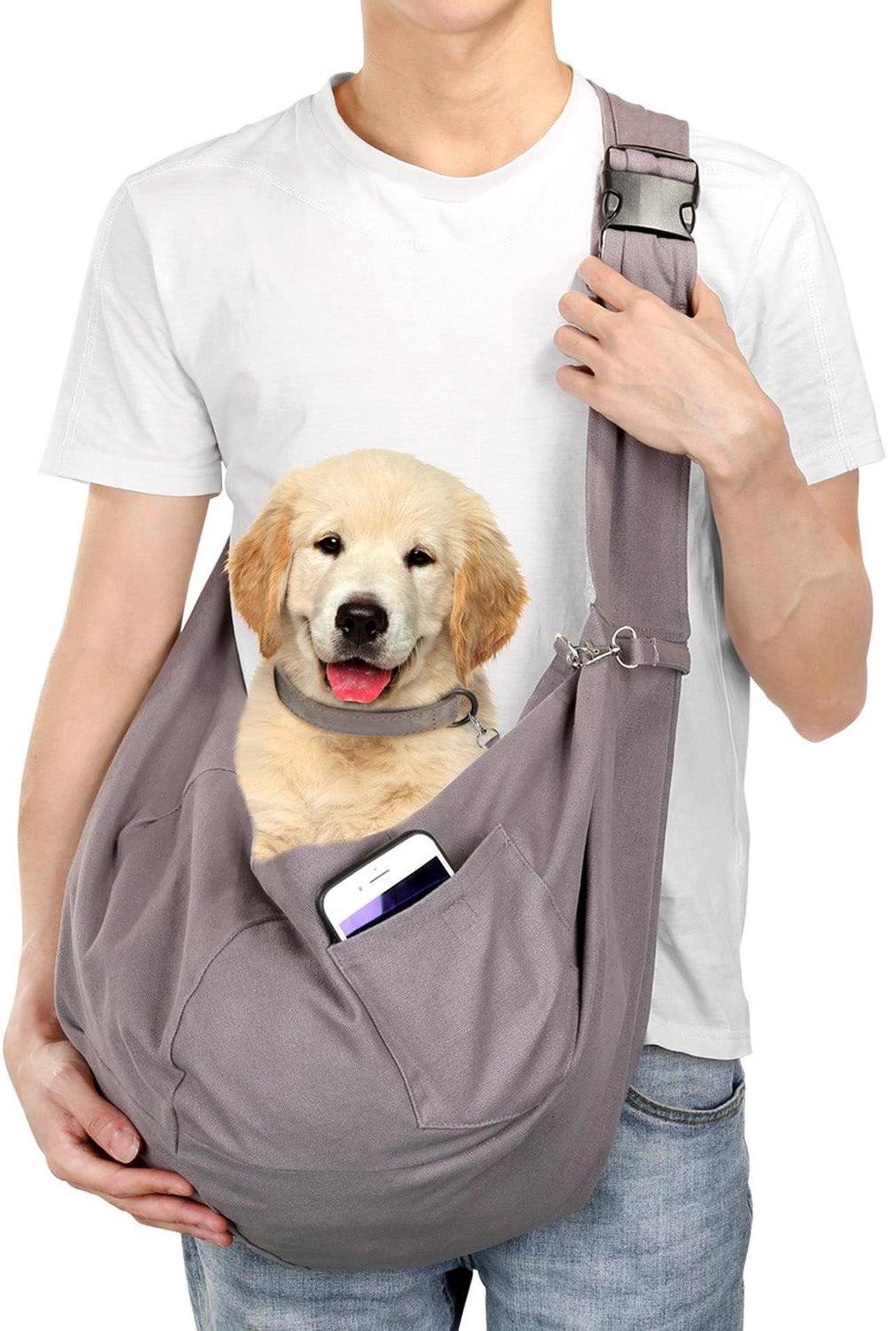 Main image of Ownpets Pet Sling Carrier Bag Safe, Larger Size Fit Medium Size Cats & Dogs, Comfortable, Adjustable, Perfect for daily walk, Outdoor Activity and Weekend Adventure