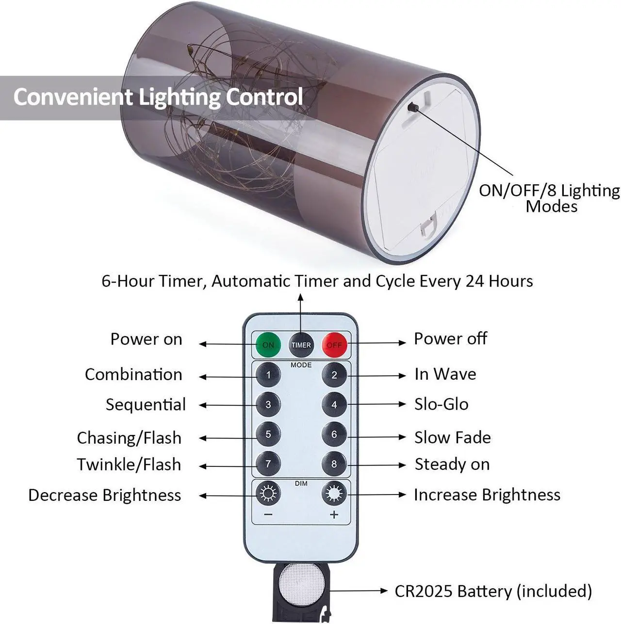 Alt view image 3 of 7 - IMAGE 3PCS Acrylic Shell Pillar LED Candles Featuring 13-Key Remote Timer, Battery Operated for Home, Wedding and Party Decor, Grey