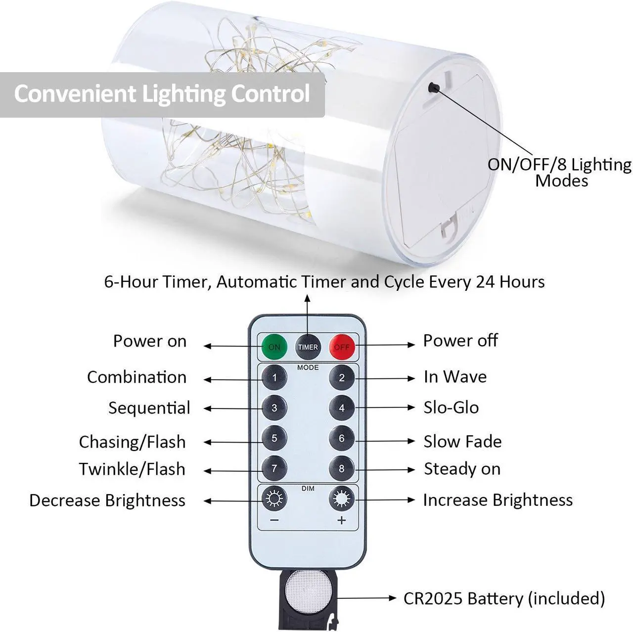 Alt view image 4 of 7 - IMAGE 3PCS Acrylic Shell Pillar LED Candles Featuring 13-Key Remote Timer, Battery Operated for Home, Wedding and Party Decor, White