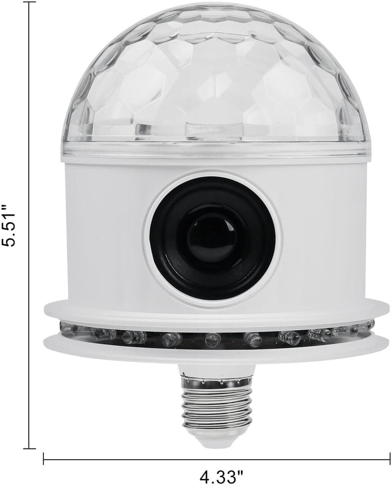 Alt view image 2 of 7 - AGPtEK Bluetooth Speaker RGB LED Stage Light Strobe Disco Party DJ Ball Lamp DMX Colors
