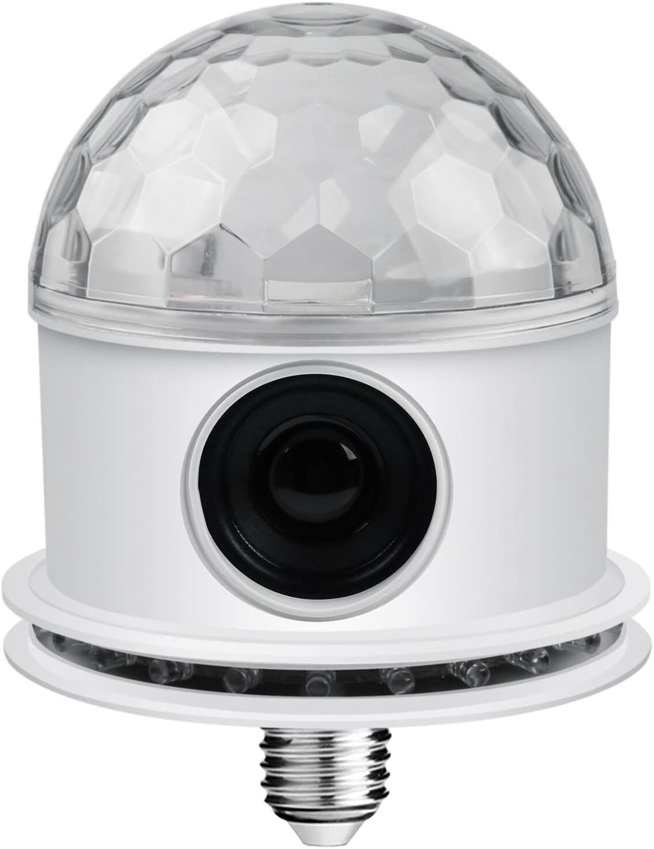 Alt view image 7 of 7 - AGPtEK Bluetooth Speaker RGB LED Stage Light Strobe Disco Party DJ Ball Lamp DMX Colors