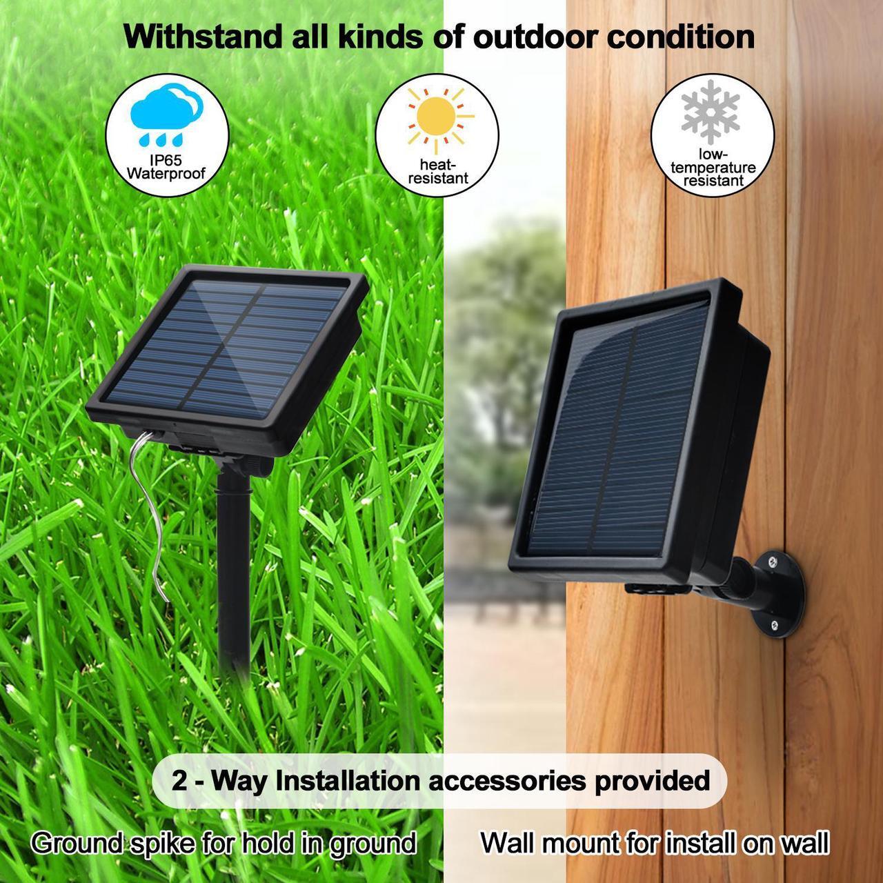 Alt view image 4 of 7 - AGPtEK 20M 200LED Rope Light White +Solar Panel 2400
