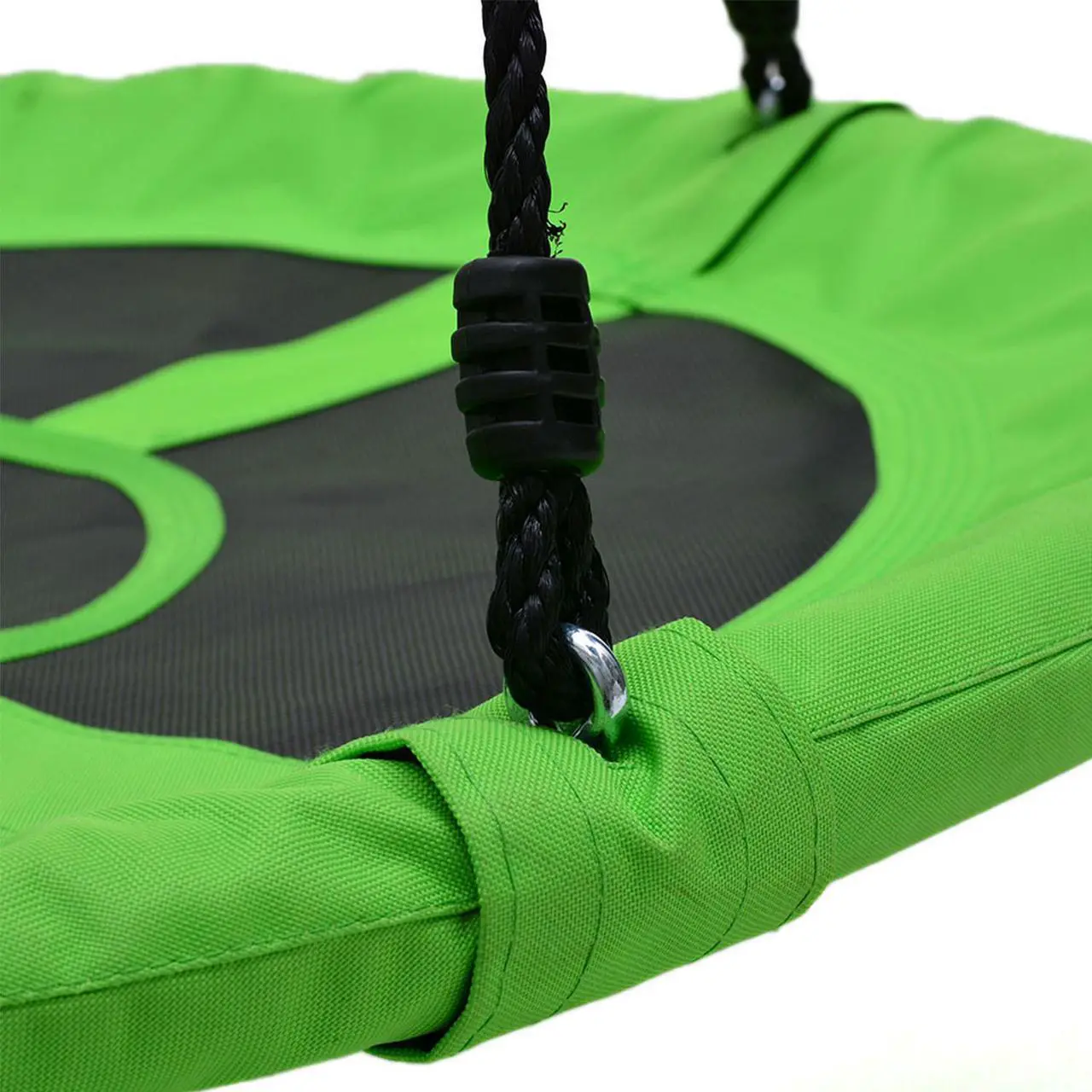 Alt view image 3 of 7 - AGPtEK 40in Swing Set Green Flying Saucer Tree Swing Chair Kids Round Disc Hanging Rope Seat Yard Toys