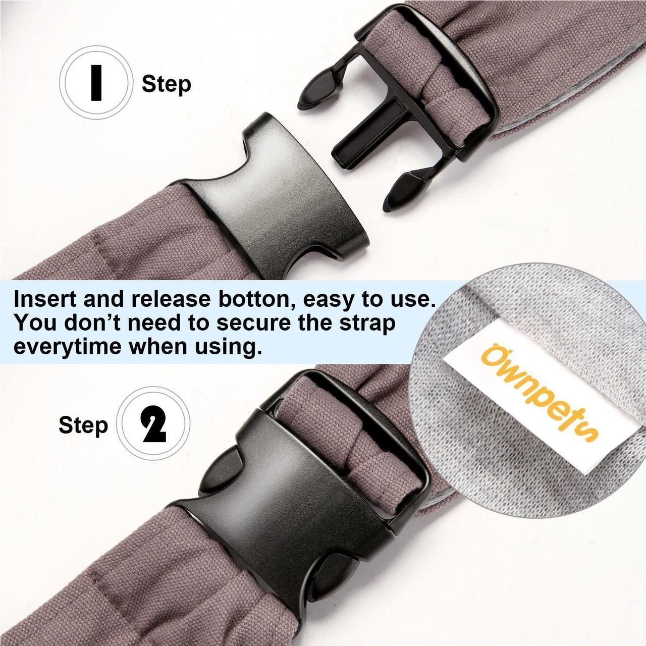 Alt view image 5 of 7 - Ownpets Pet Sling Carrier Bag Safe, Larger Size Fit Medium Size Cats & Dogs, Comfortable, Adjustable, Perfect for daily walk, Outdoor Activity and Weekend Adventure
