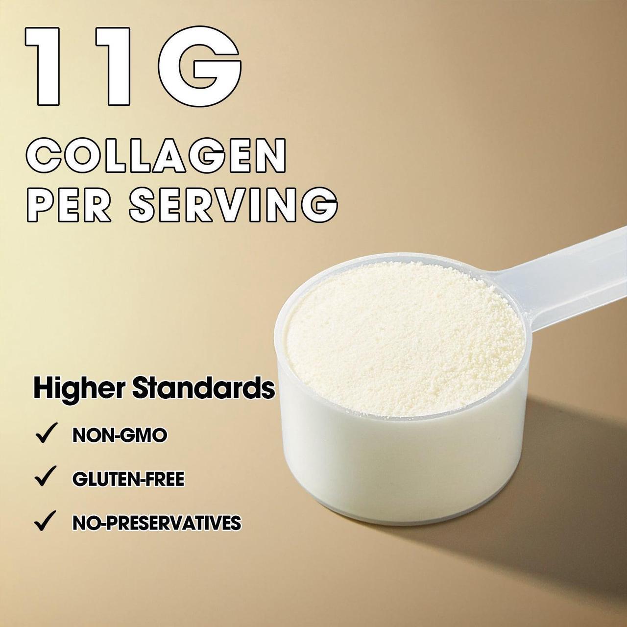 Alt view image 6 of 7 - LIVINGANIC Hydrolyzed Bovine Collagen,15.9oz Types I & III, Grass-Fed, Pasture-Raised Protein, Zero Sugar Supplement for Healthy Skin, Nails, Bones & Joints Unflavored 41 Servings