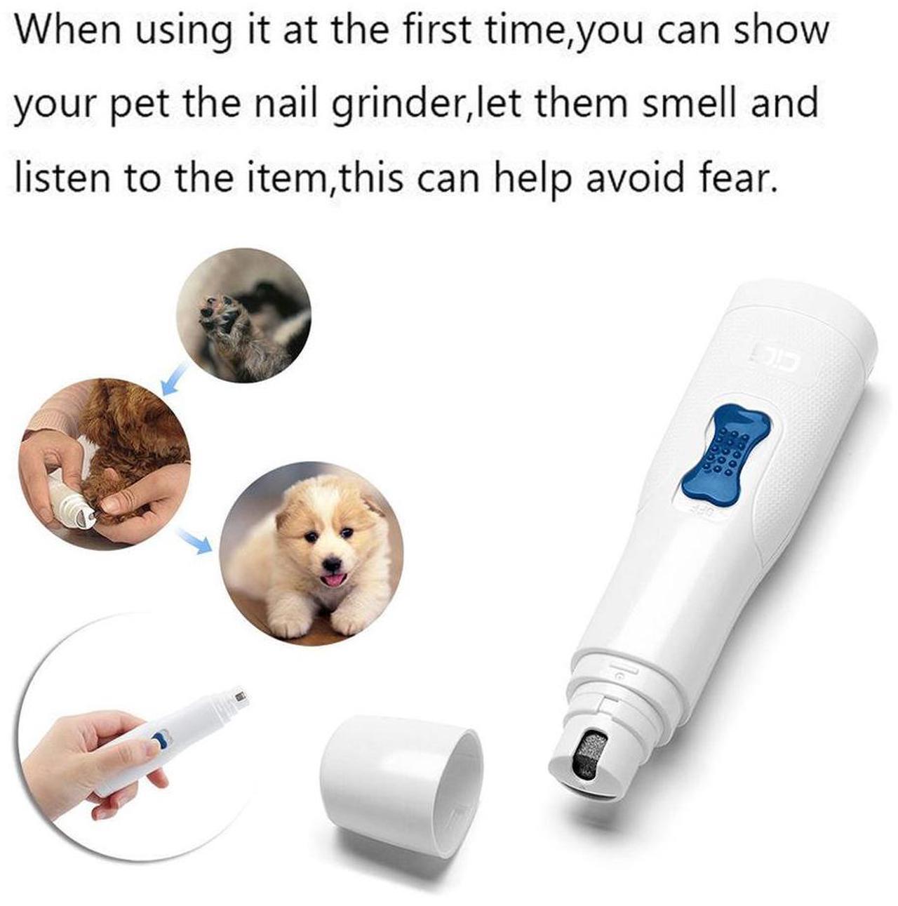 Alt view image 6 of 7 - Ownpets Pet Dog Nail Trimmer Grooming Tool Cat Grinder Electric Clipper Kit