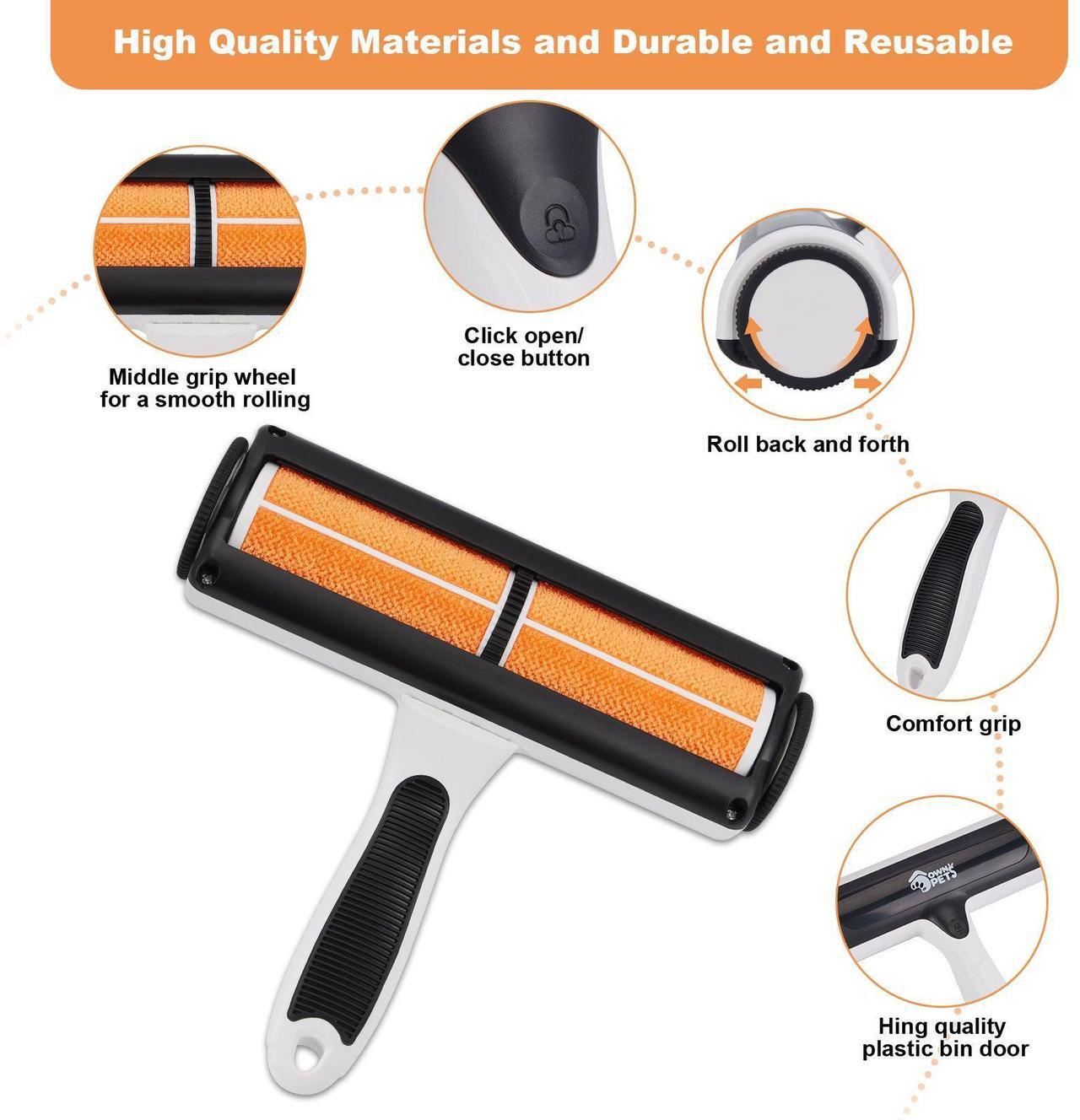 Alt view image 3 of 7 - Ownpets Pet Hair Remover, Reusable Cat and Dog Hair Remover Roller & Bonus Pet Lint Scraper