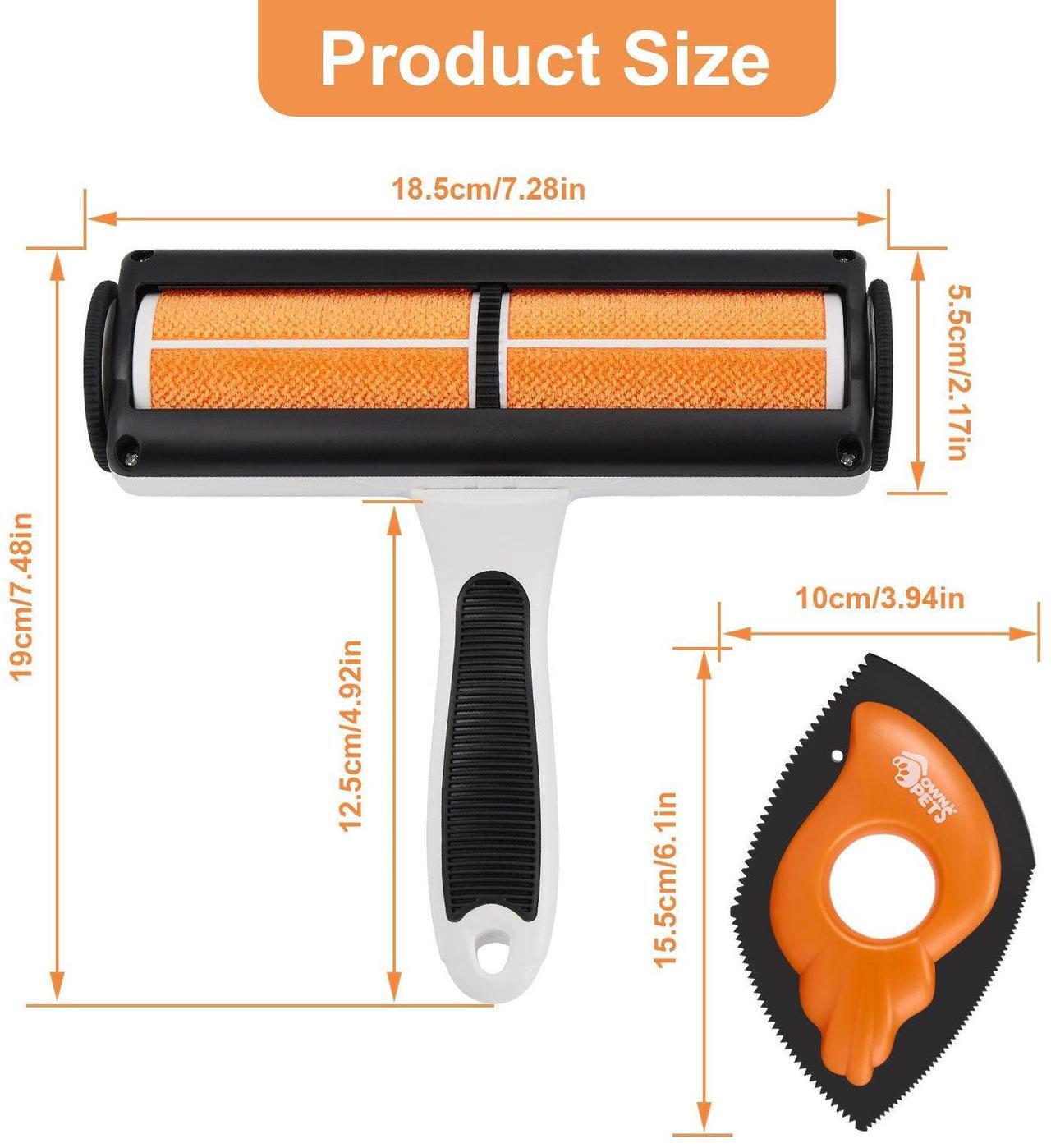 Alt view image 4 of 7 - Ownpets Pet Hair Remover, Reusable Cat and Dog Hair Remover Roller & Bonus Pet Lint Scraper