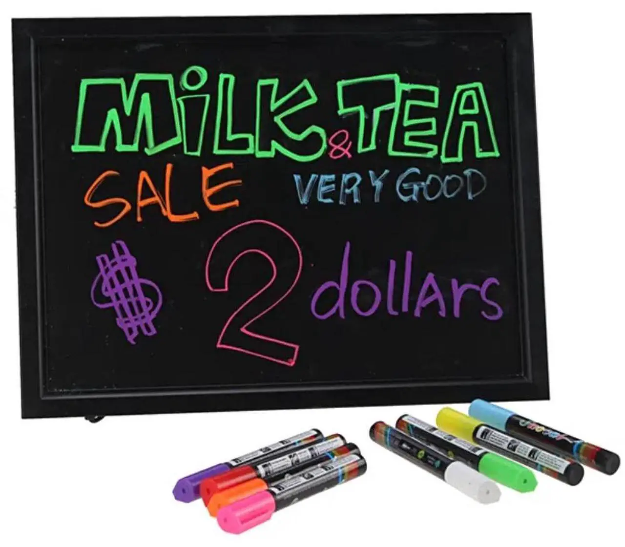 Alt view image 3 of 5 - AGPtEK LED Flashing Illuminated Erasable Neon Sign Remote Message Menu Writing, 16x12"