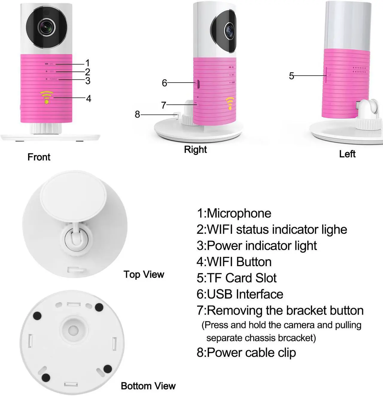 Alt view image 3 of 7 - 1080P HD IP Wireless Smart WiFi CCTV Camera Video Baby Monitor Camera