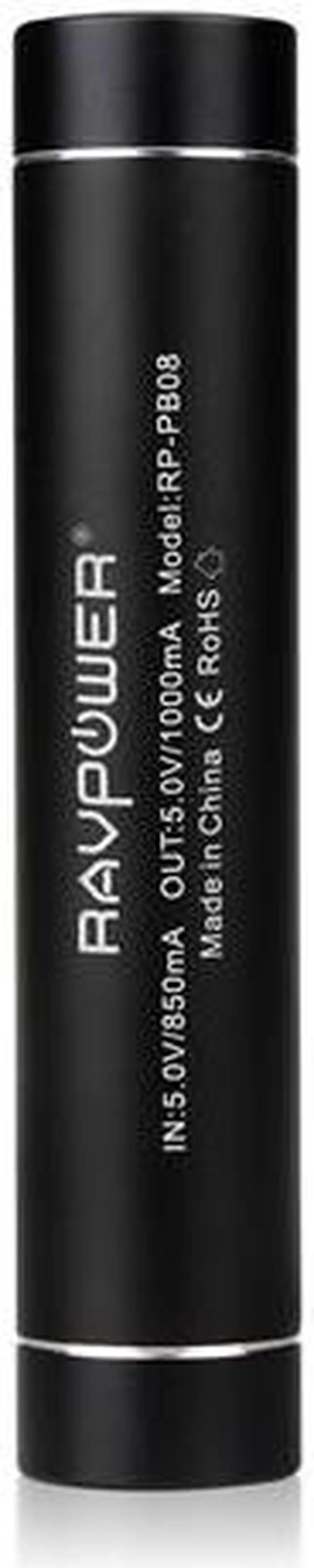 Alt view image 2 of 4 - RAVPower® RP-PB08 Slim Power Bank (2600mAh/1A Output) w/ Built-in Flashlight, for Smartphone&Tablet:iPad 4, iPad Mini, iPhone 5, 4S, 4G;Samsung Galaxy Note 2, S3, S2;Lumia 920 and other Mobile Devices