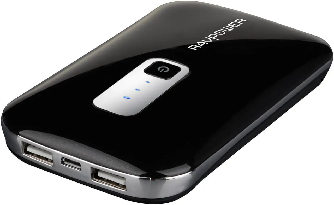Alt view image 2 of 5 - RAVPower RP-PB04 10000mAh 3A Lithium Polymer External Battery Power Bank for iPad, iPhone, Samsung Galaxy, Note, HTC One (M8), Google Nexus, Moto X and other Mobile Devices