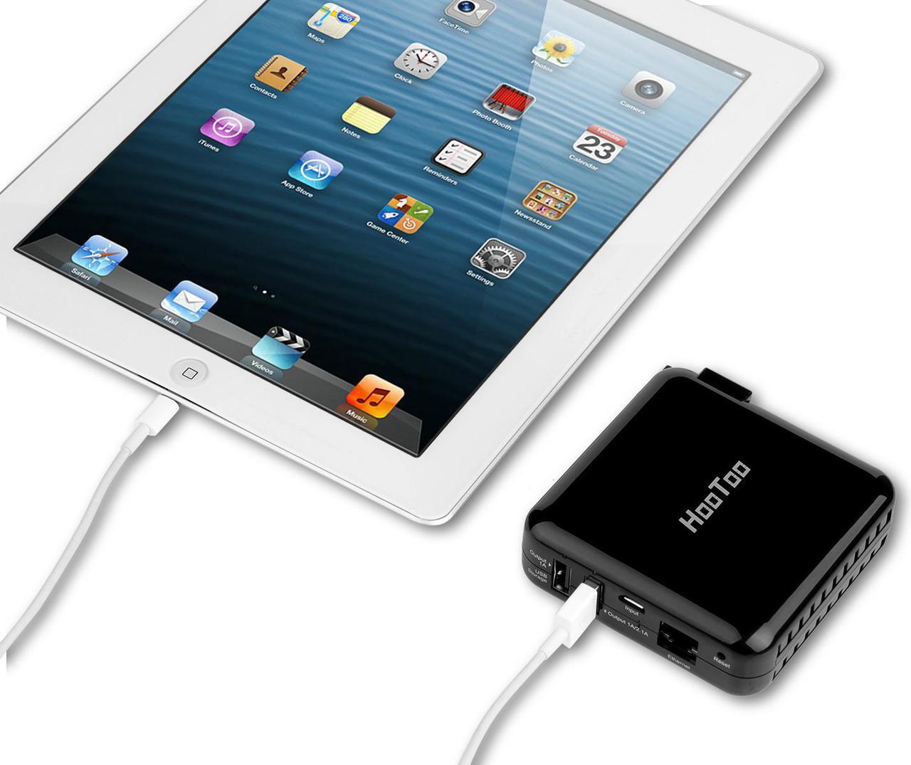 Alt view image 4 of 6 - HooToo HT-TM04 TripMate Elite Versatile Wireless N Travel Router with 6000mAh Battery Charger