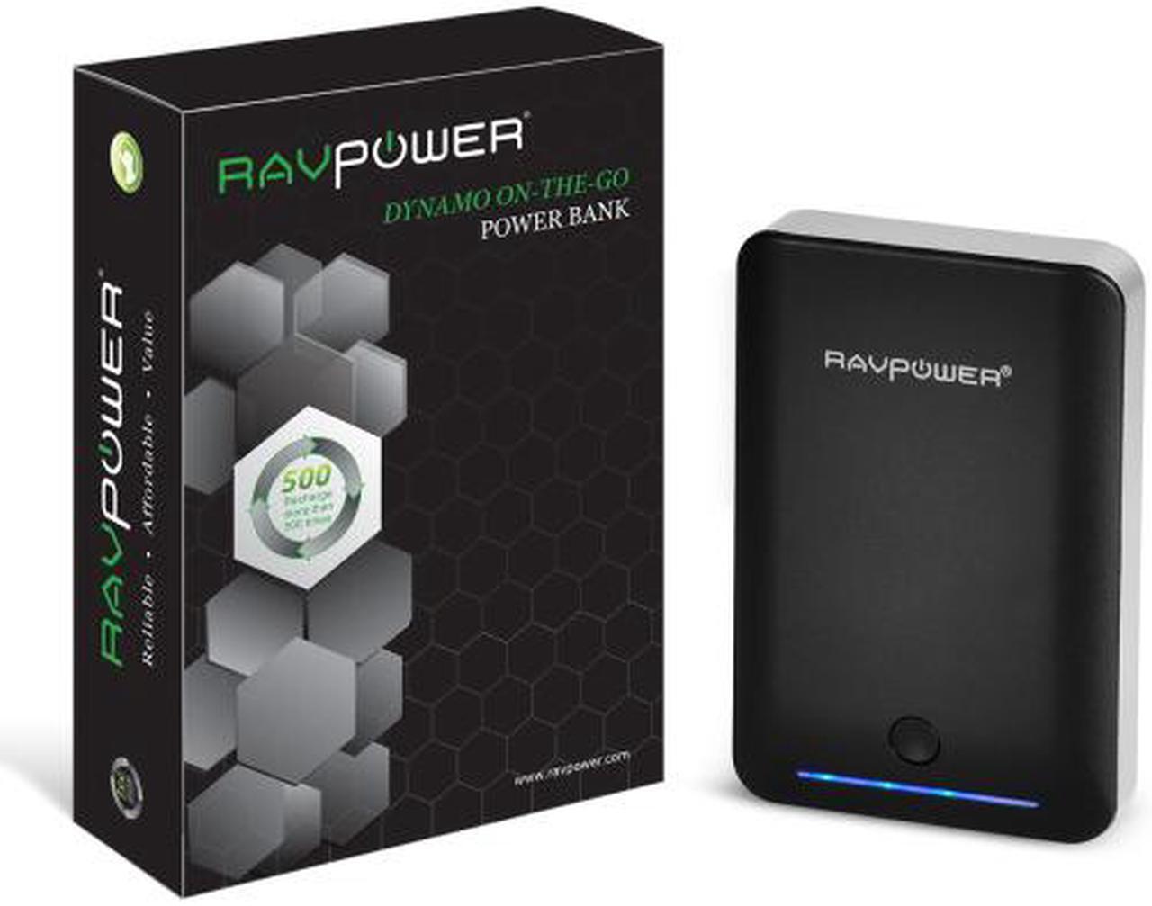 Alt view image 5 of 5 - RAVPower Deluxe 14000 mAh iSmart Power Bank External Battery Charger - Dual USB Output 5V / 1A & 5V / 2.4A (Black) for iPhone, iPad, Samsung Galaxy, Note, Google Nexus, HTC One and other mobile device