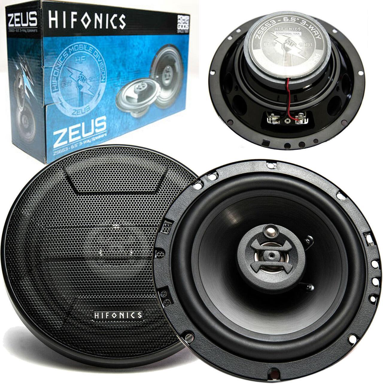 Alt view image 17 of 19 - Hifonics ZS653 Zeus 6.5" 3-Way