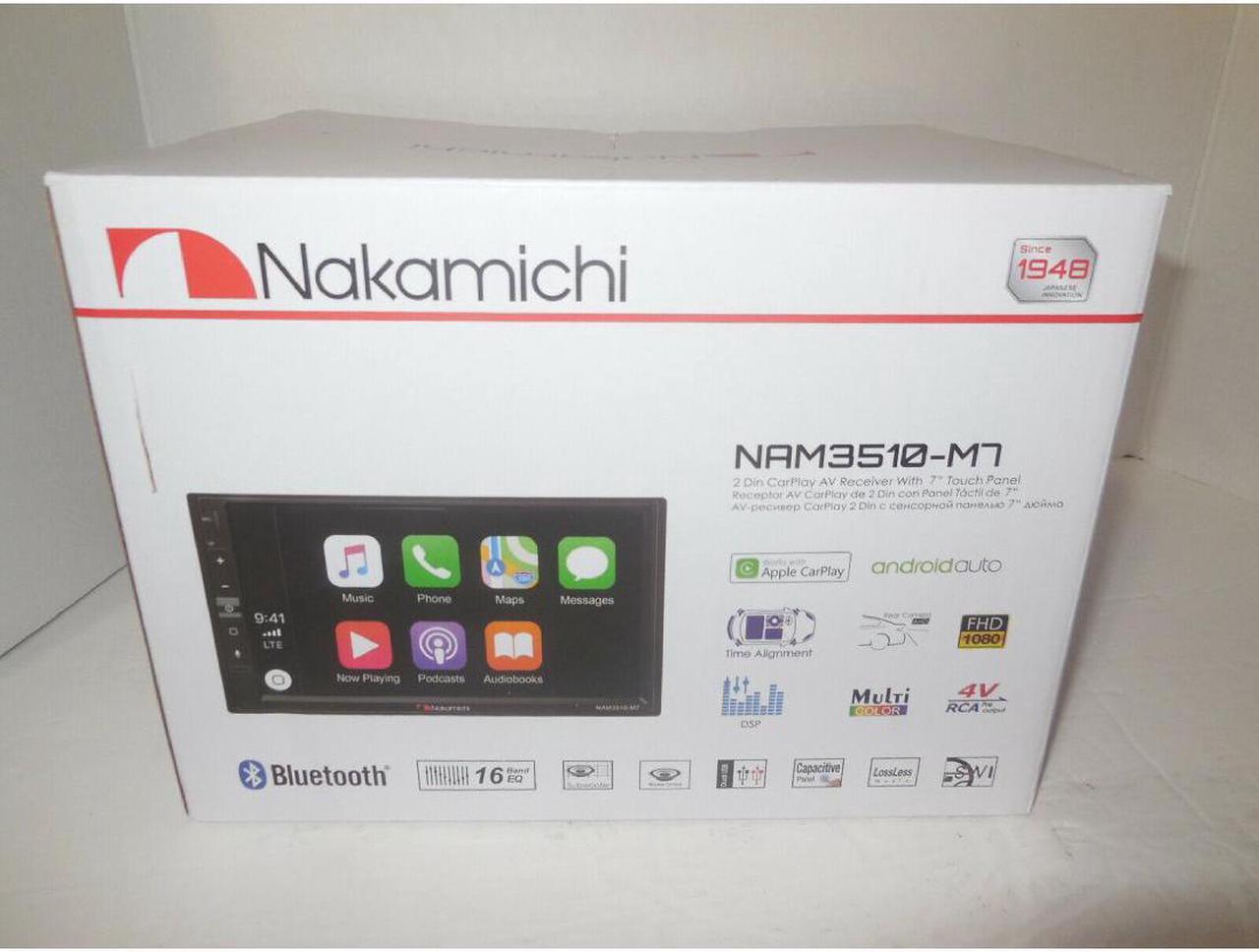 Alt view image 2 of 18 - Nakamichi NAM3510-M7 2-DIN Mechless Bluetooth Multimedia 7" Touchscreen Receiver