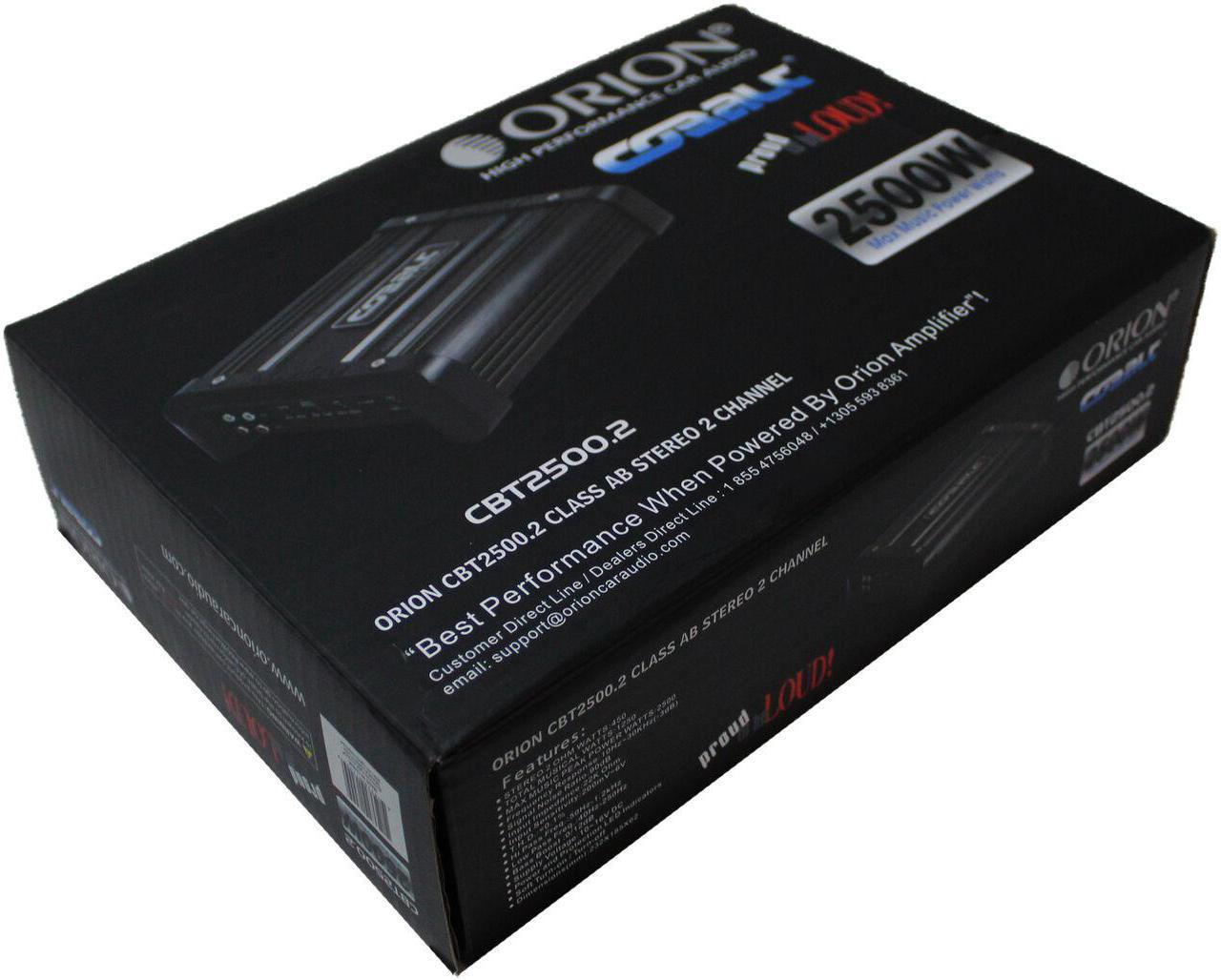 Alt view image 3 of 6 - ORION CBT2500.2 Orion Cobalt 2 Channel Amplifier 2500 Watts Max