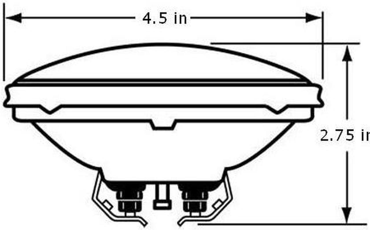 Alt view image 3 of 4 - H7610 - 50w 12.8v PAR36 Tractor Light Bulb - GE 43586 Replacement