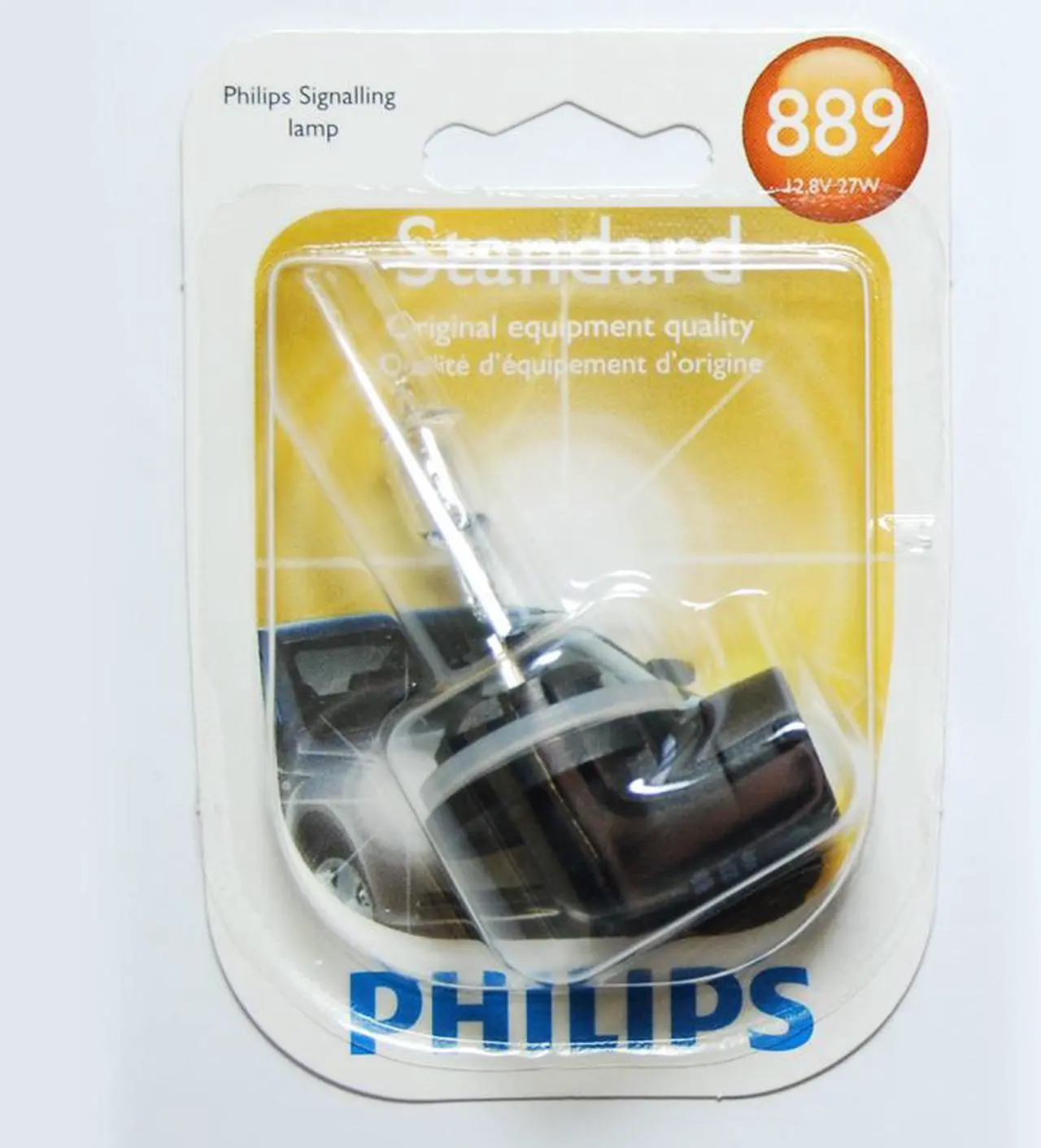Main image of Philips 889 - 27w 12.8v PG13 Base Automotive Bulb