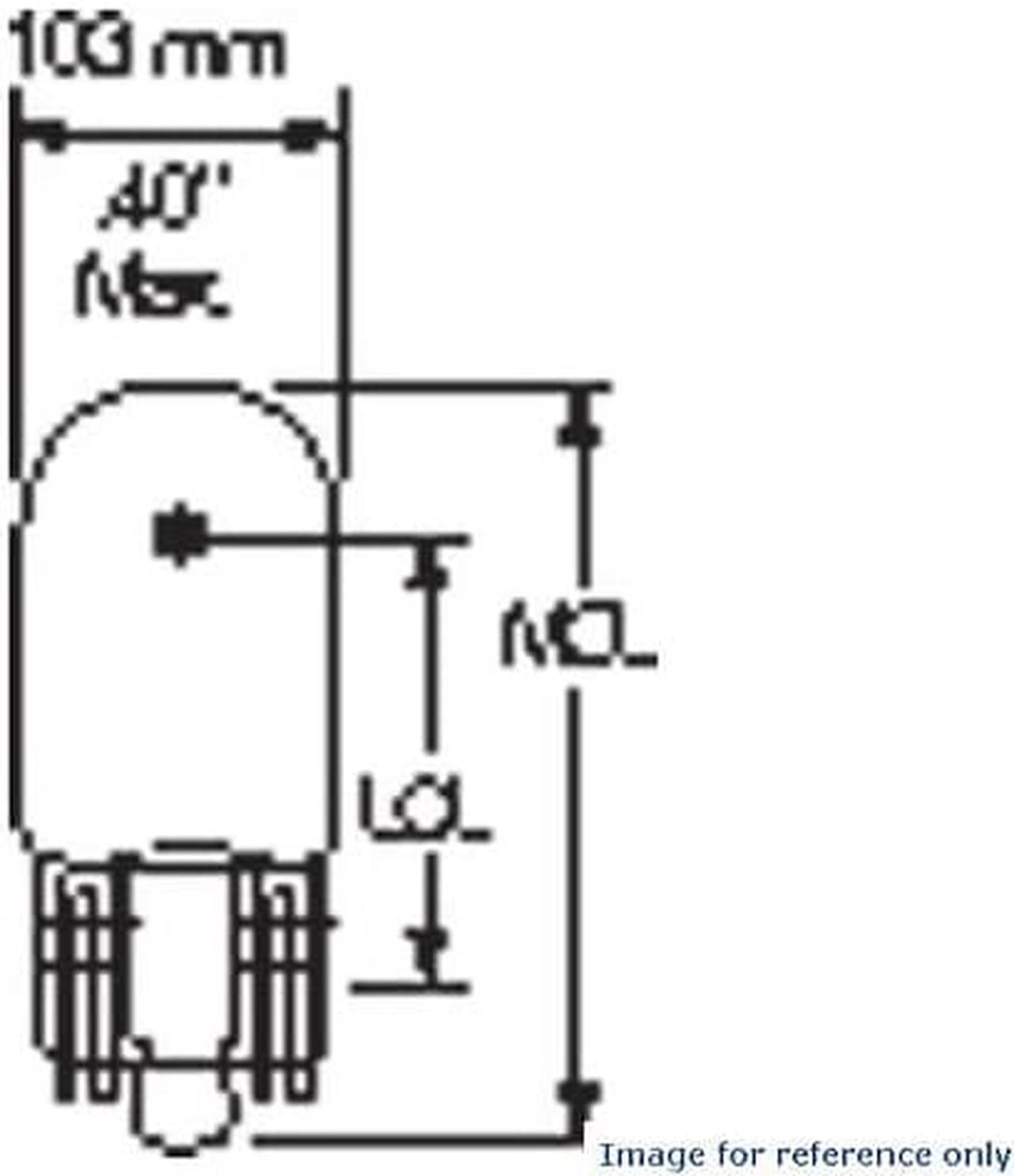 Alt view image 7 of 8 - GE W5W 19553 5w 14v Wedge Base 193 Miniature 15000 hr Light Bulb