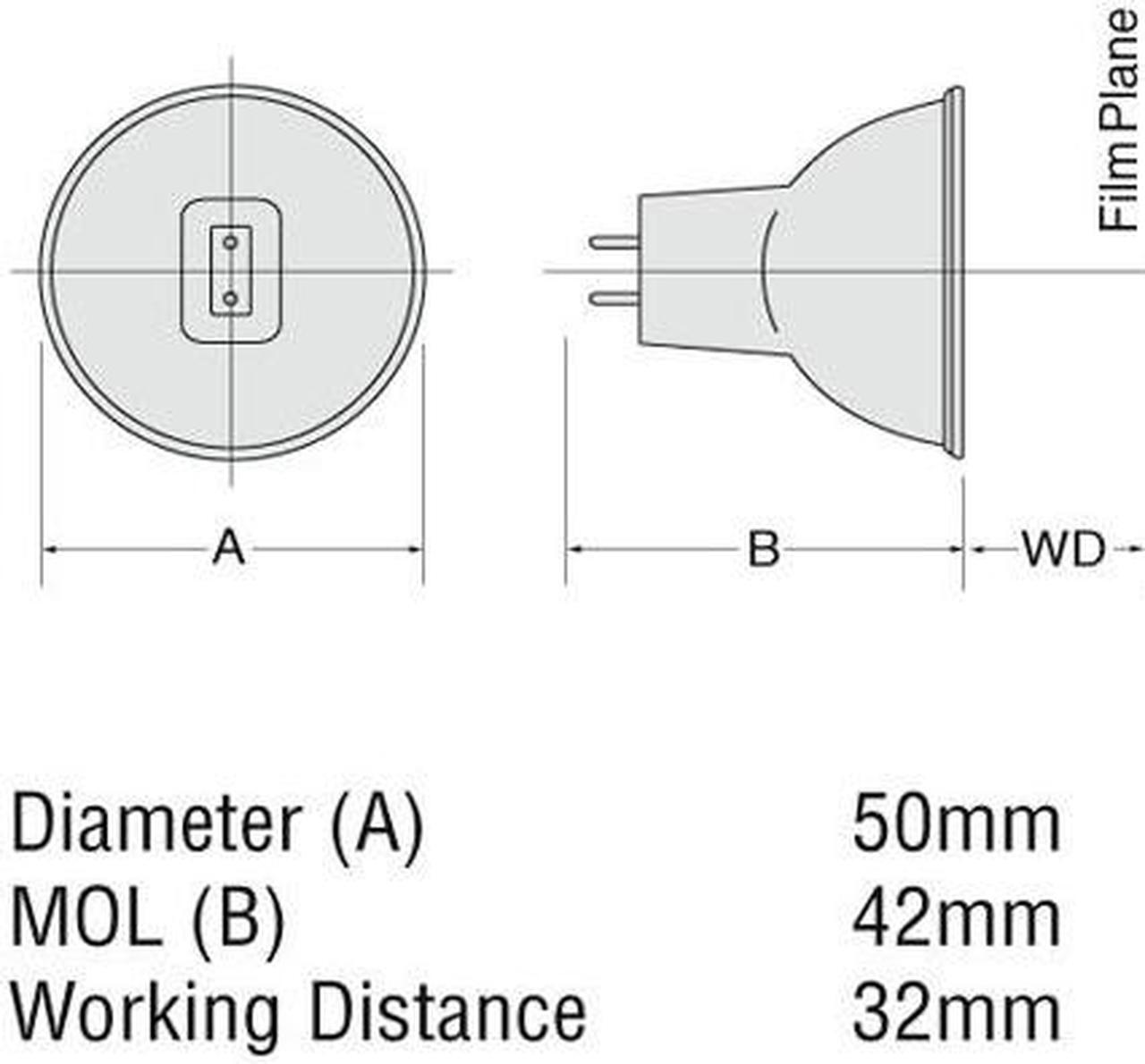 Alt view image 4 of 4 - Ushio 1003003 - JCR12V-100W/H10 MR16 Halogen Light Bulb