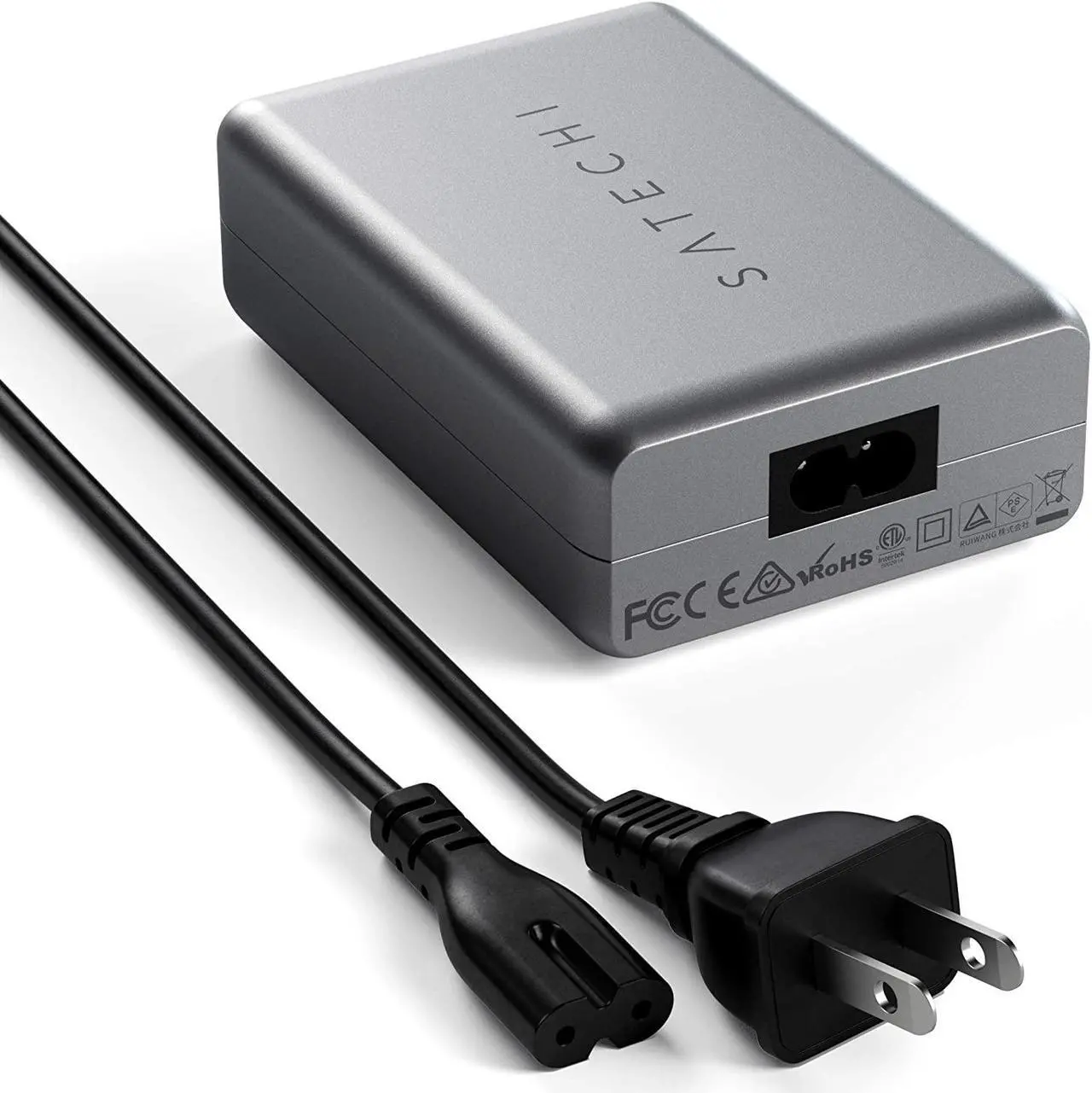 Alt view image 5 of 6 - Satechi 100W USB-C PD Compact Wall Charger – Powerful GaN Tech – Compatible with 2020 MacBook Pro 16-inch, 2020 iPad Pro, 2020 iPad Air, 2020 MacBook Air, iPhone 11 Pro Max/11 Pro/11 (US)