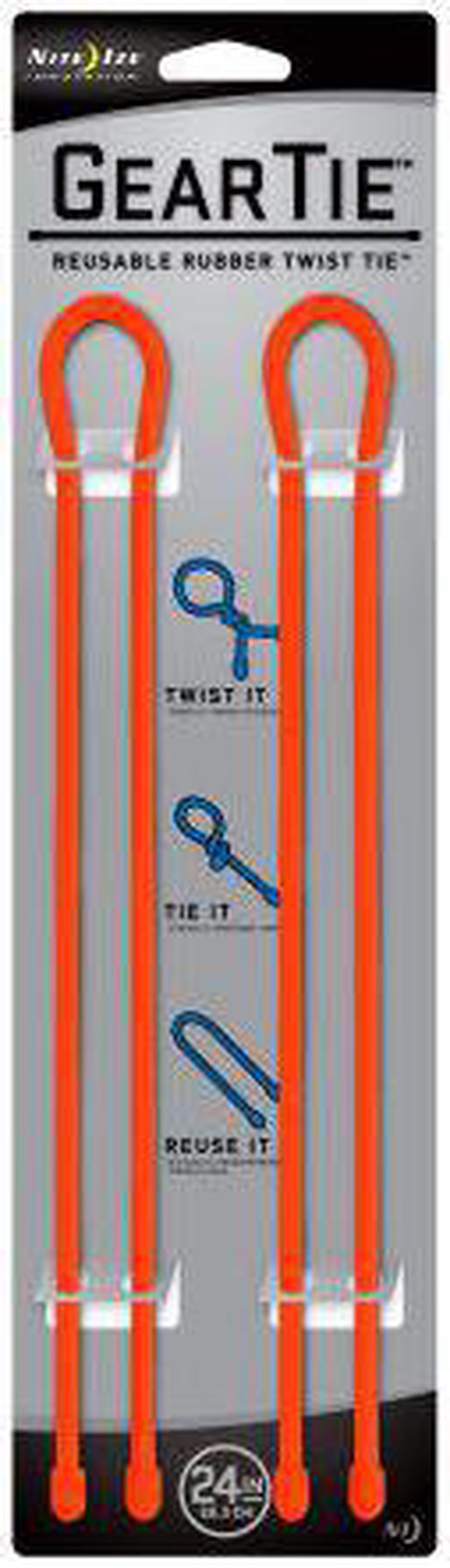 Main image of Gear Tie 24" Two Pack - Orange