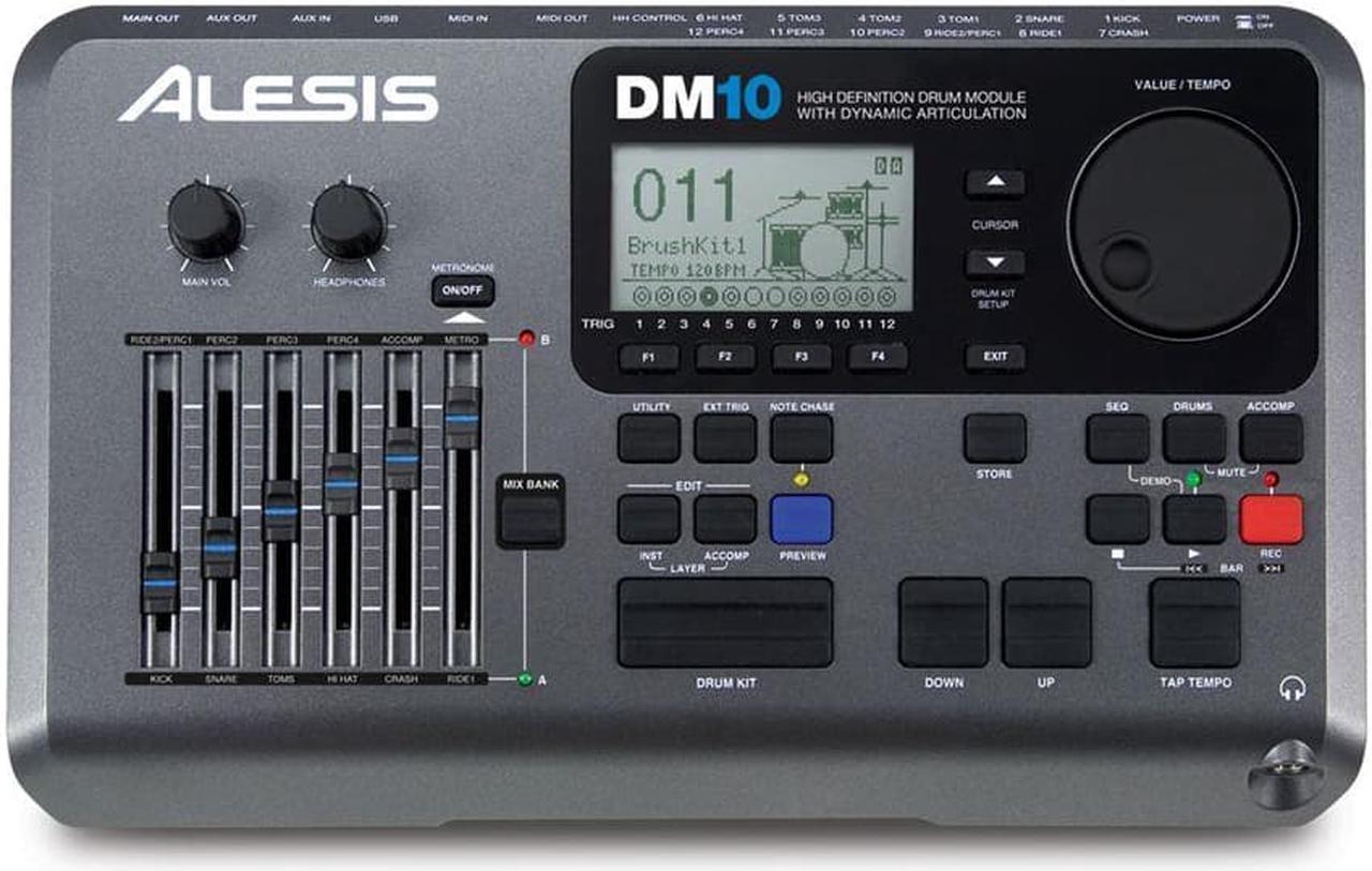 Alt view image 2 of 5 - Alesis DM10 Studio Kit Six-Piece Professional Electronic Drum Set