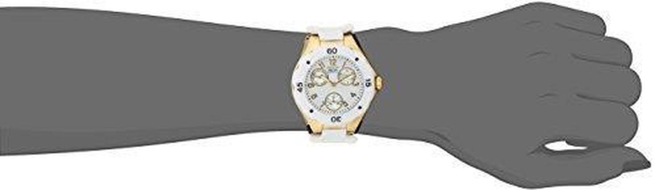 Alt view image 11 of 17 - Invicta 18796 Women's Chronograph White Polyurethane Flame Fusion Watch